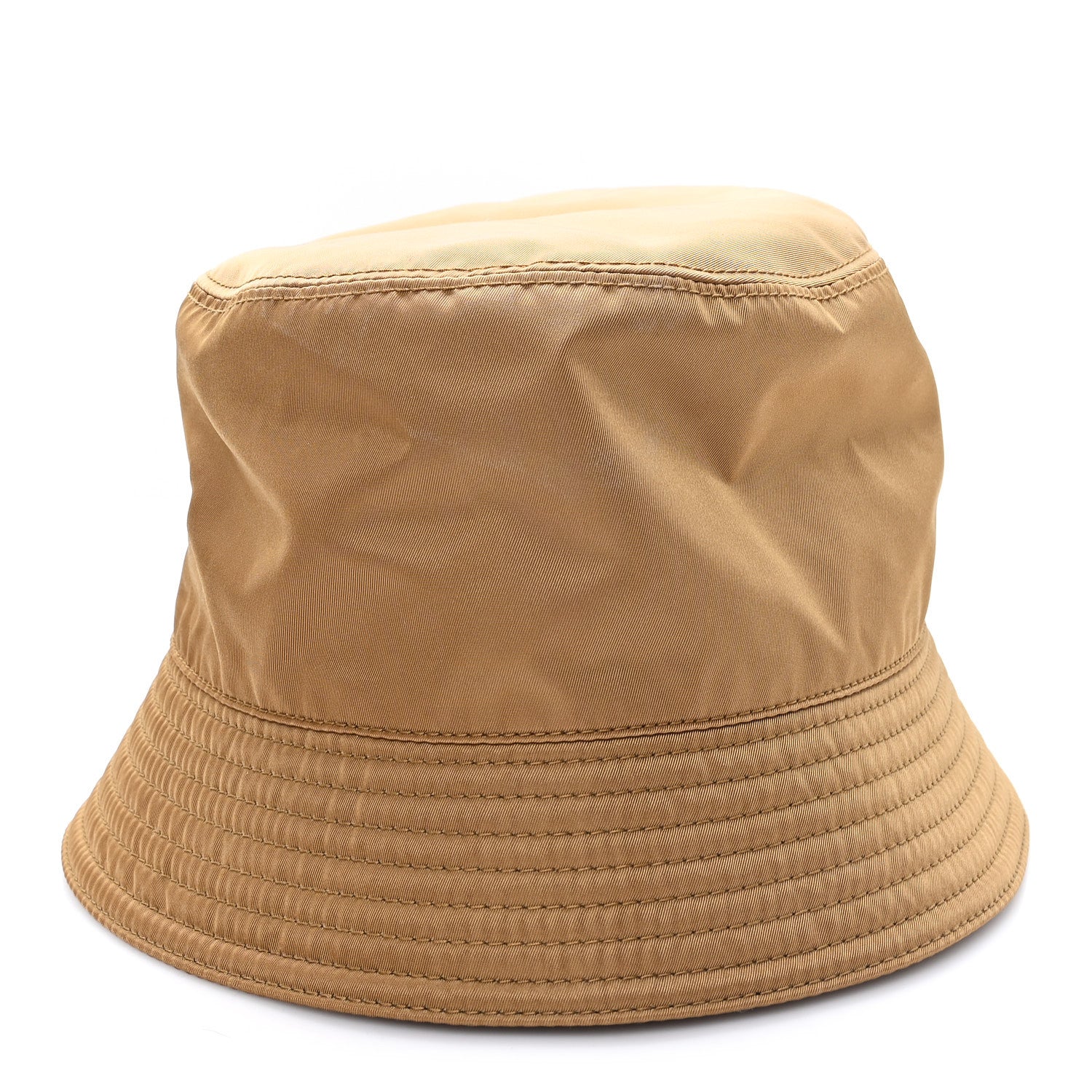 Re-Nylon Metal Triangle Logo Mens Bucket Hat L Tabacco - Image 4