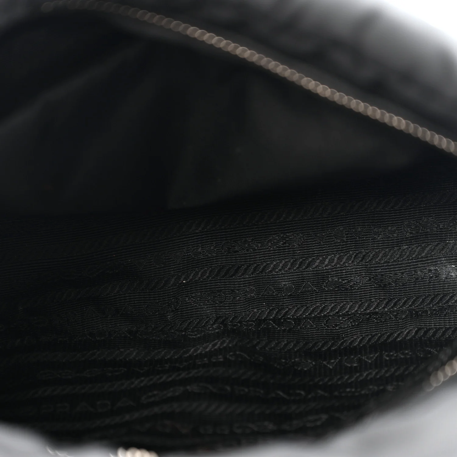 Re-Nylon Quilted Padded Flap Shoulder Bag Black - Image 5
