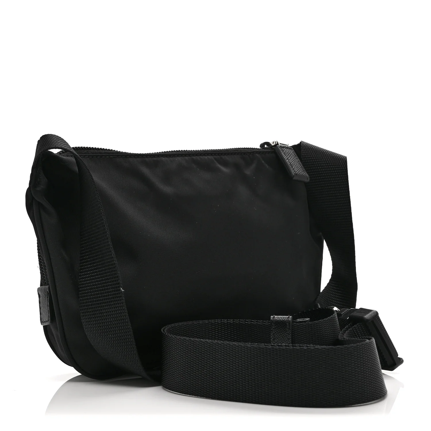 Re-Nylon Saffiano Belt Bag Black - Image 3