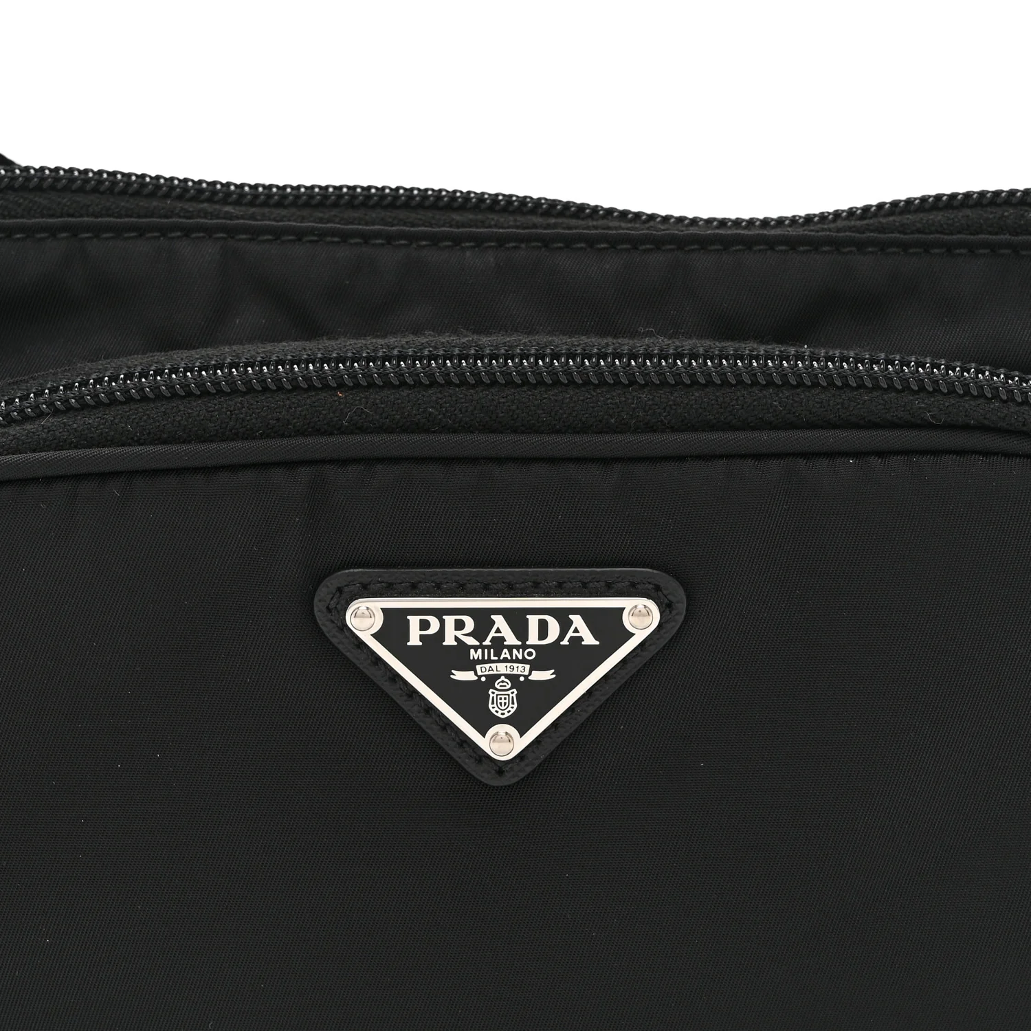 Re-Nylon Saffiano Belt Bag Black - Image 9