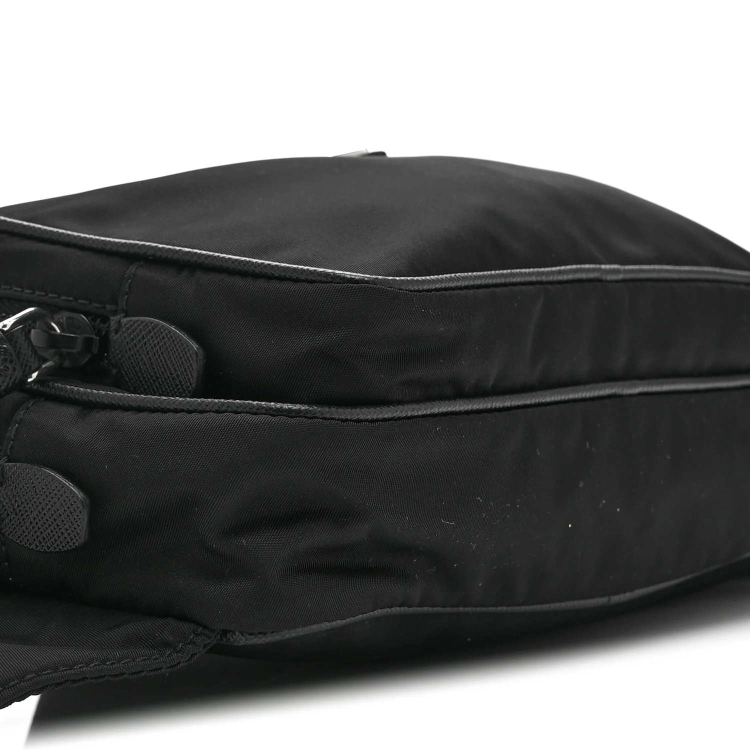 Re-Nylon Saffiano Belt Bag L Black - Image 10