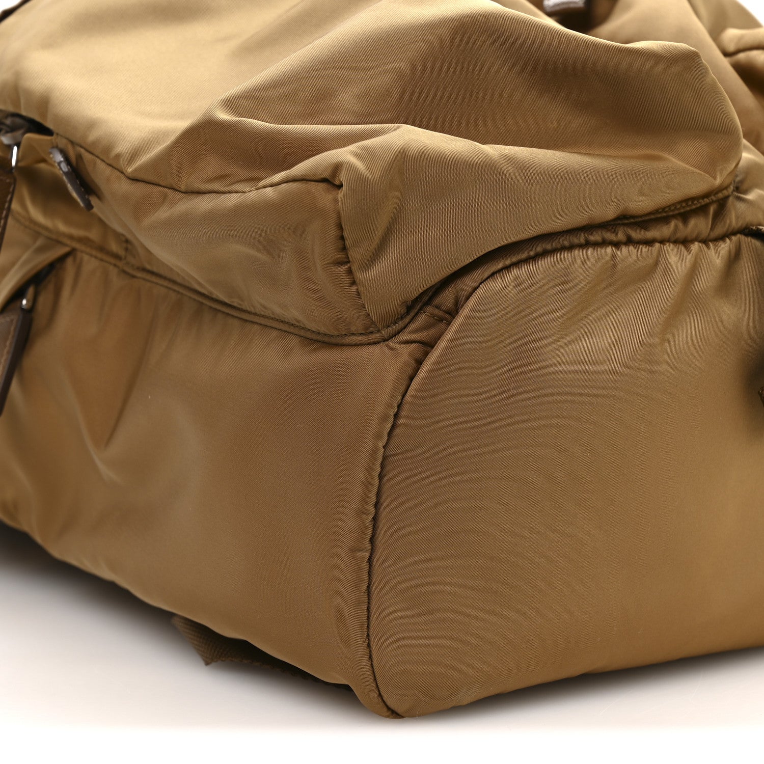 Re-Nylon Saffiano Mens Harness Strap Backpack Tabacco - Image 9