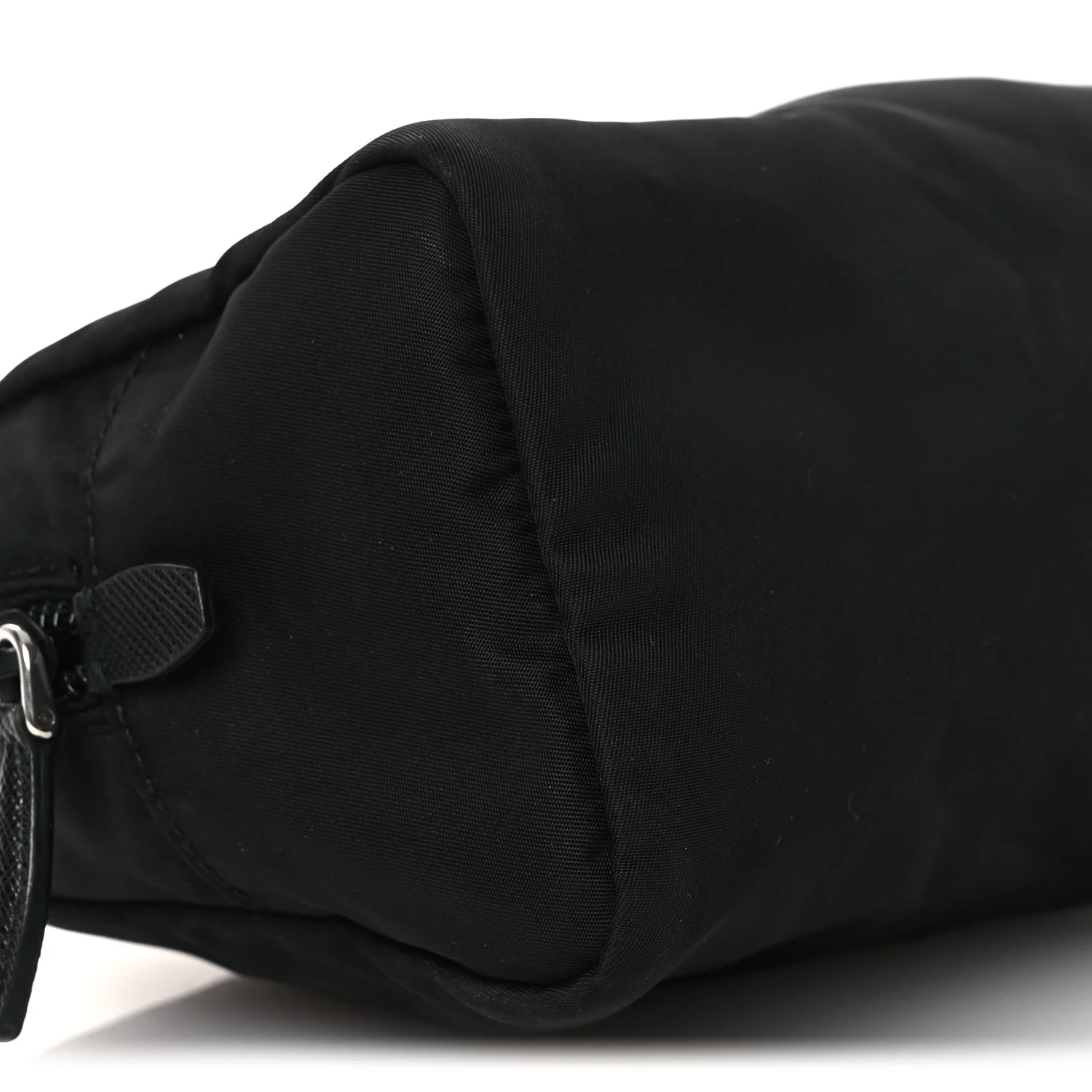 Re-Nylon Vela Saffiano Wristlet Black - Image 10
