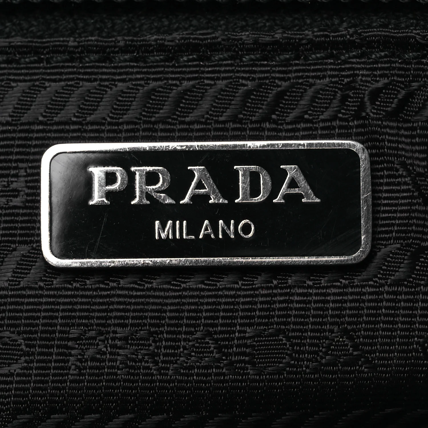 Re-Nylon Vela Saffiano Wristlet Black - Image 6