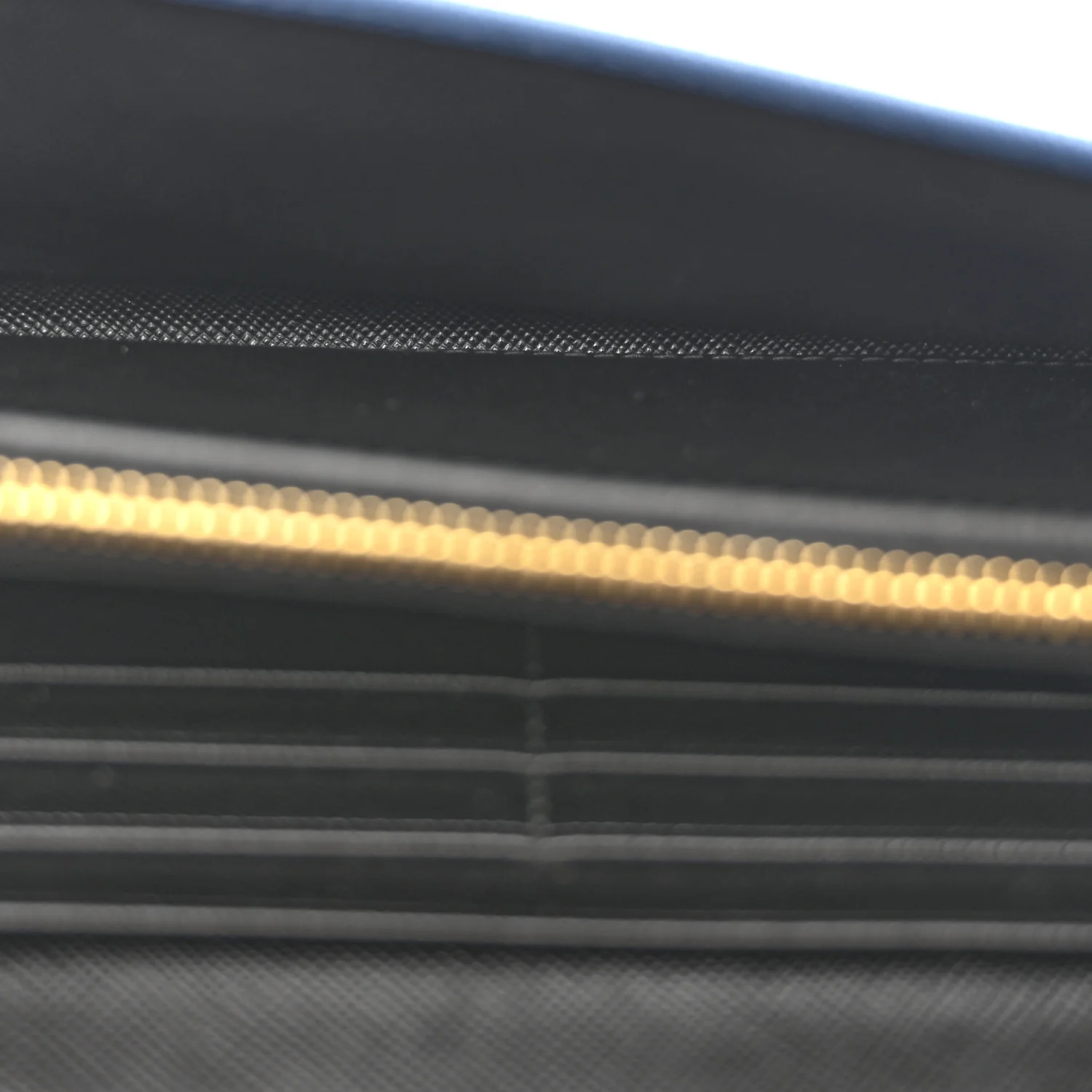 Saffiano Bi-Color Metal Continental Flap Wallet Cobalto Black - Image 5