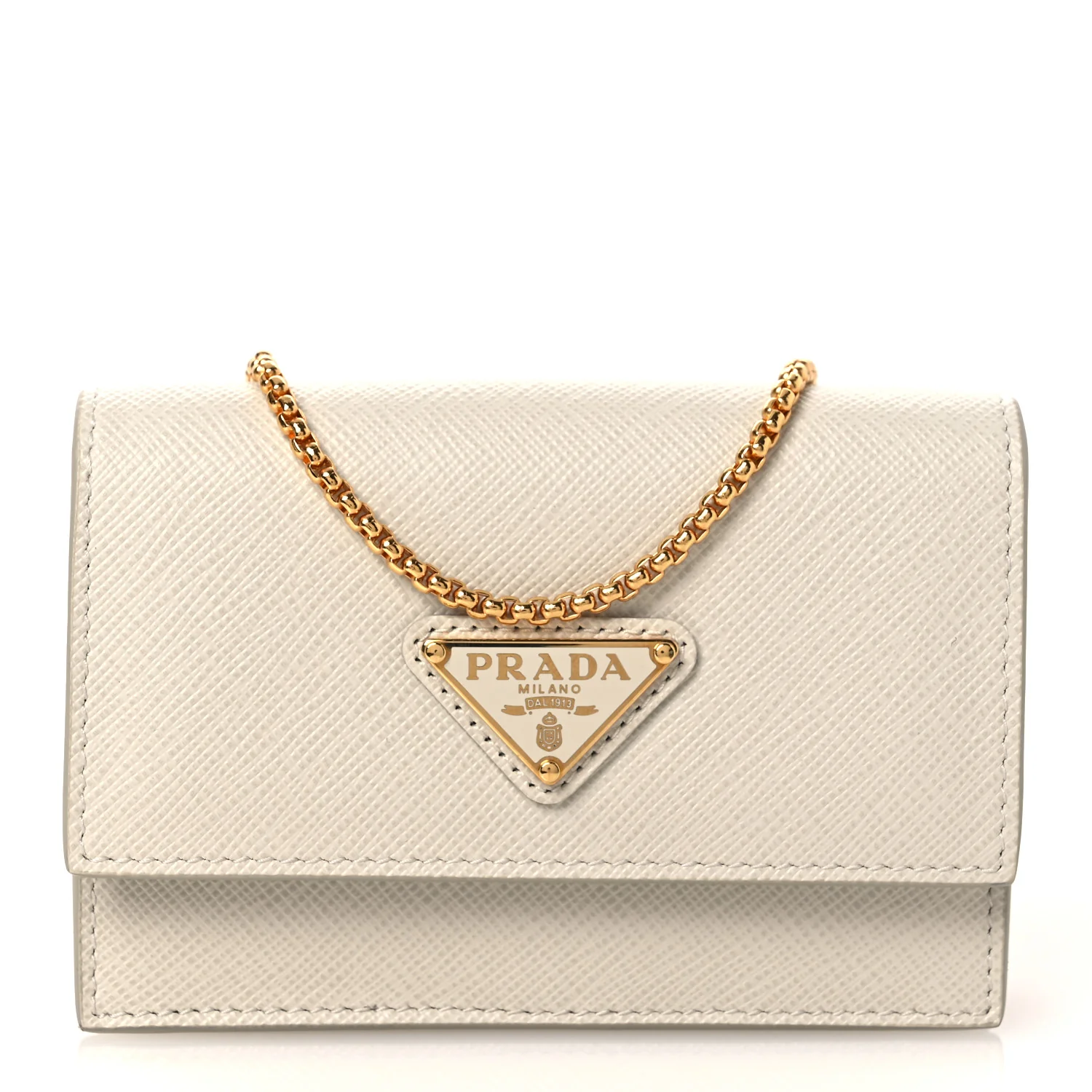 Saffiano Card Holder With Chain Talco