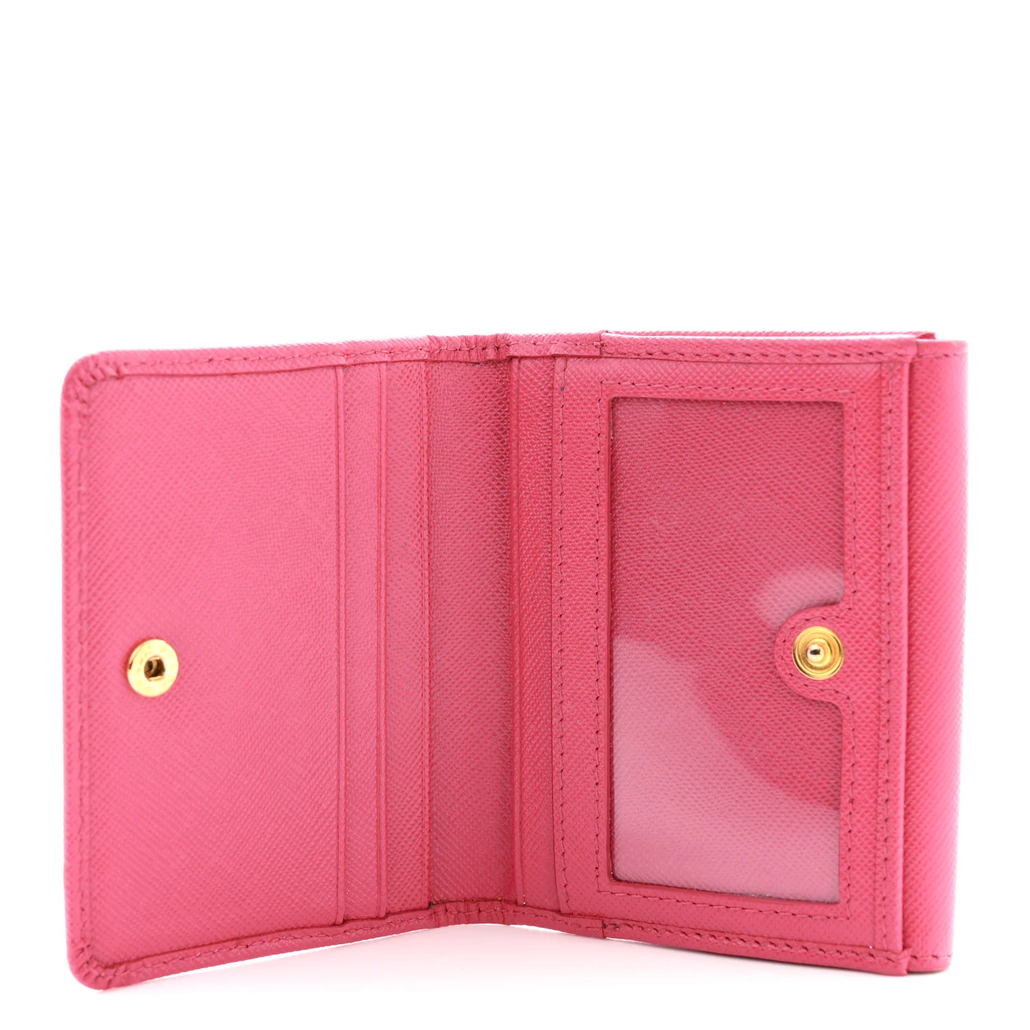 Saffiano Compact Wallet Pink - Image 6