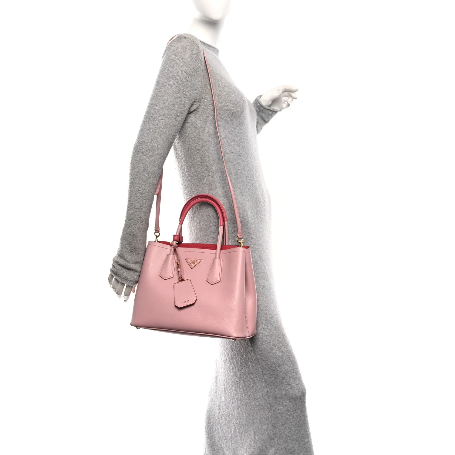 Saffiano Cuir Bi-Color Small Double Handle Bag Pesca Tamaris - Image 2