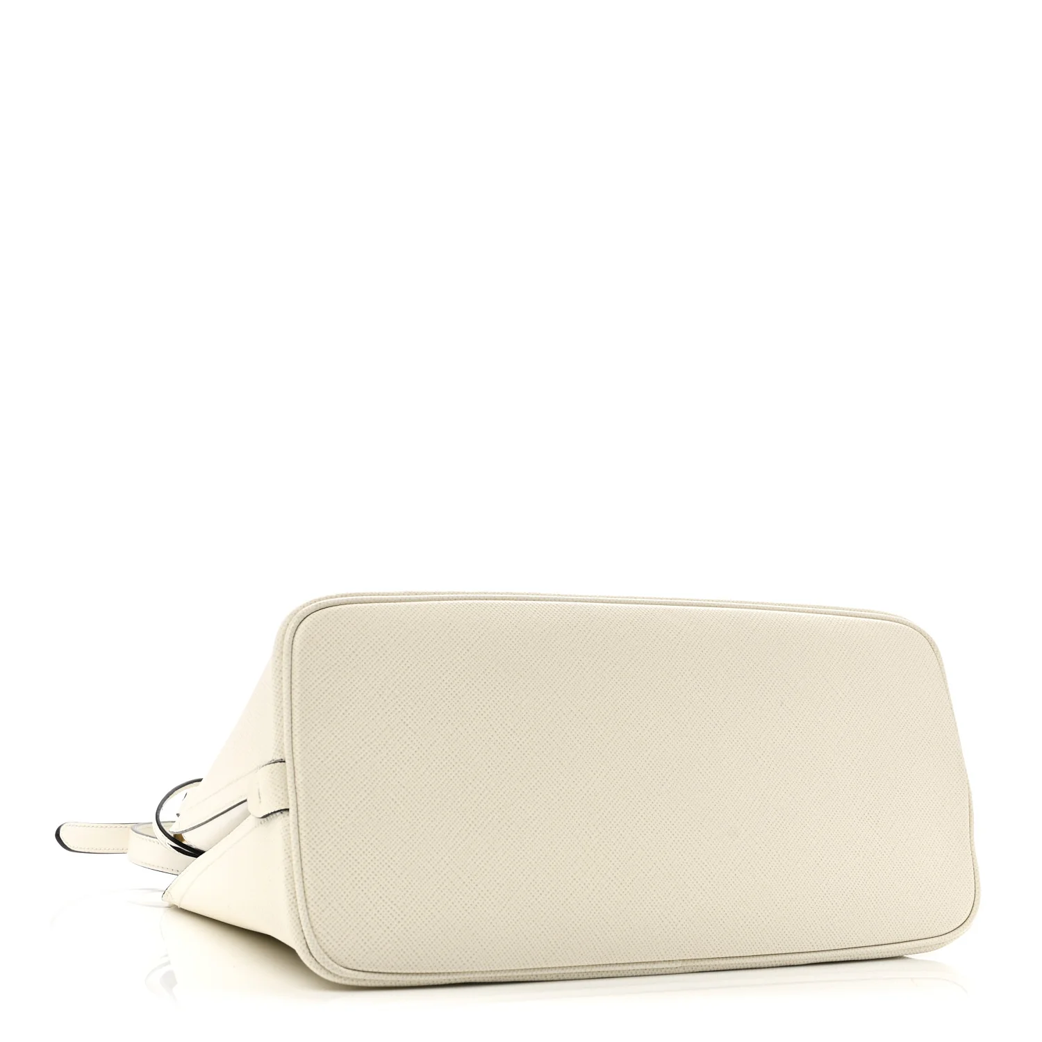 Saffiano Cuir Matinee Tote White Black - Image 4