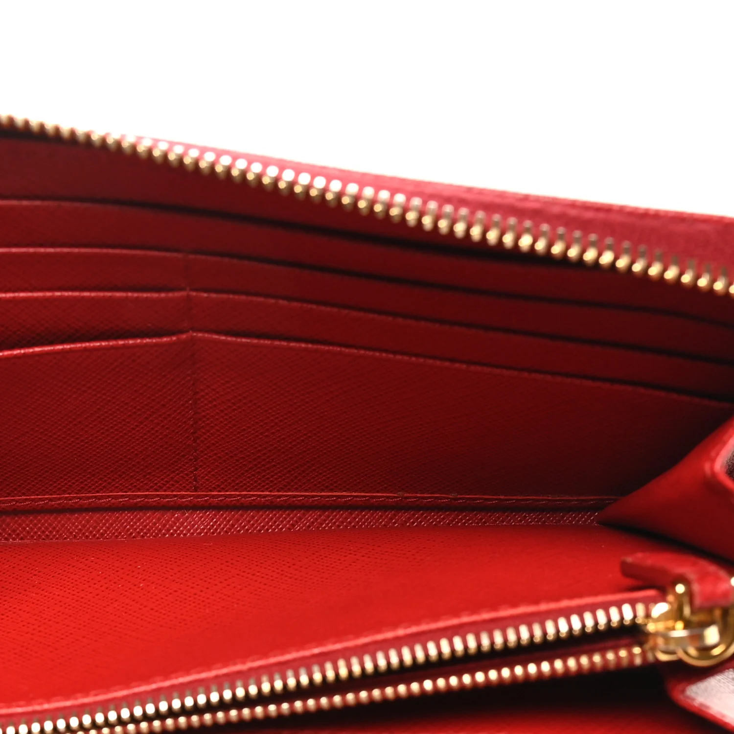 Saffiano Fiocco Bow Zip Around Wallet Fuoco - Image 6