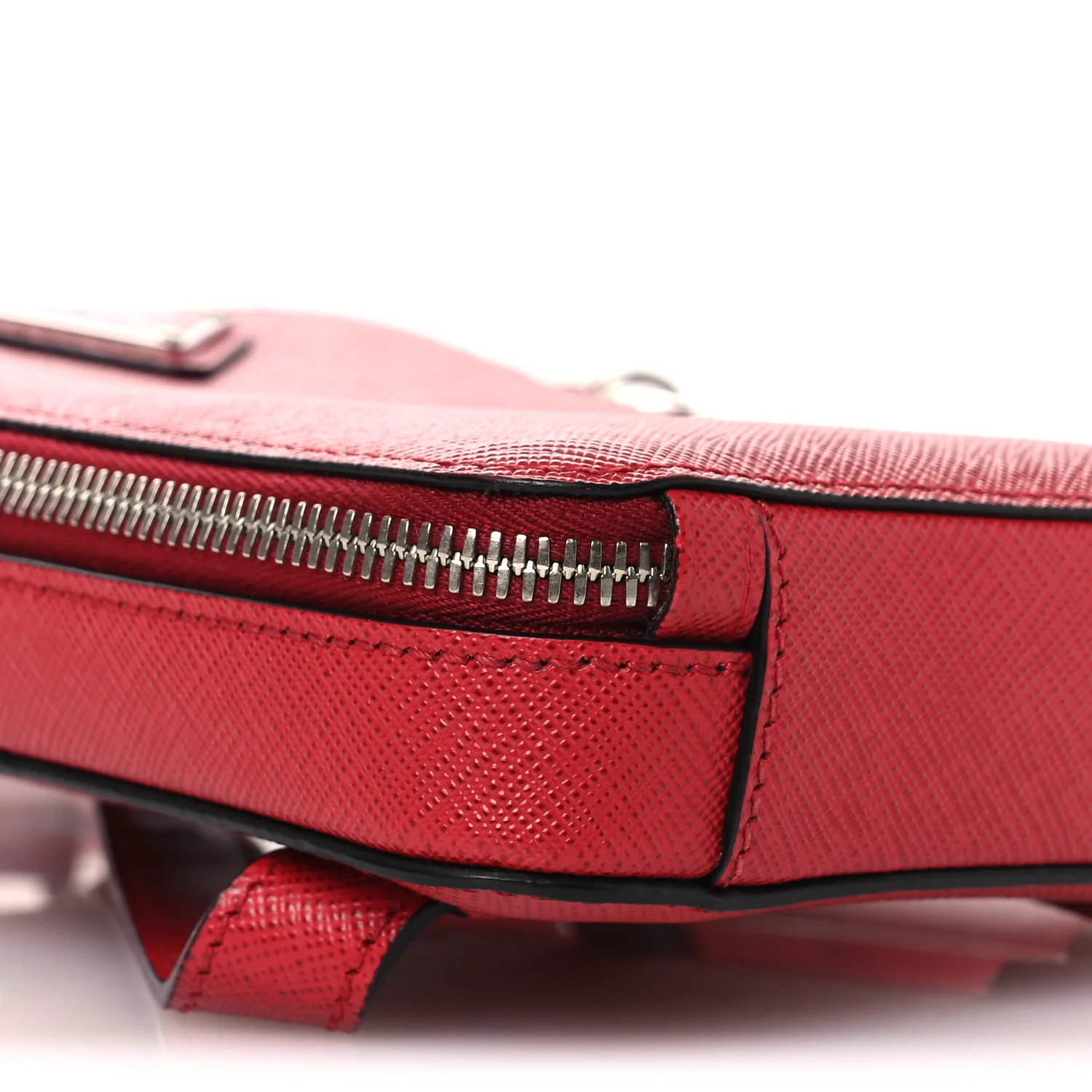 Saffiano Harness Crossbody Travel Pouch Fuoco - Image 9
