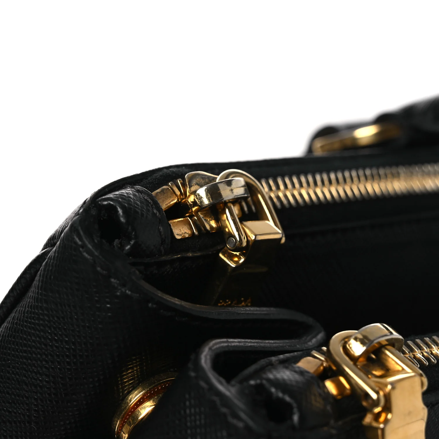 Saffiano Large Galleria Double Zip Tote Black - Image 13
