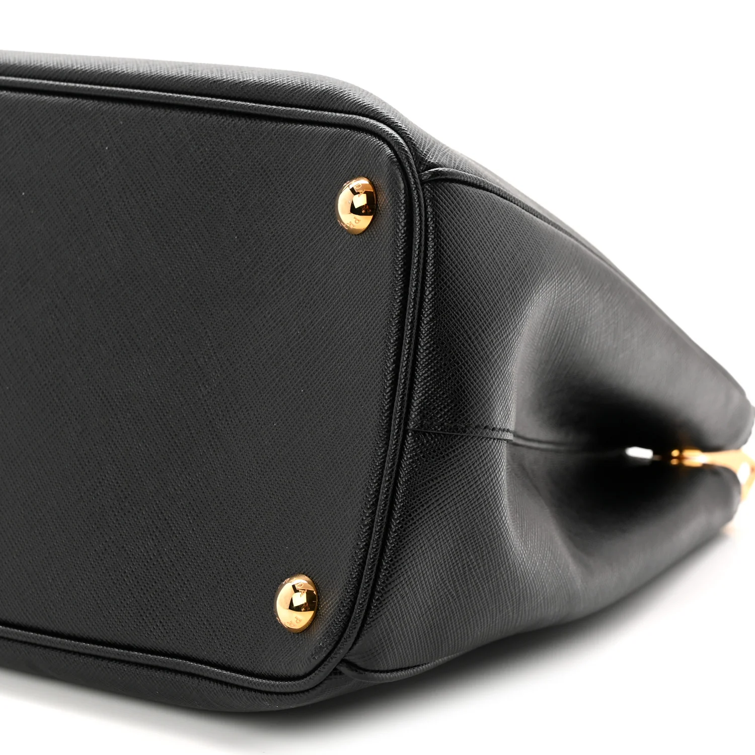 Saffiano Lux Large Galleria Double Zip Tote Black - Image 10