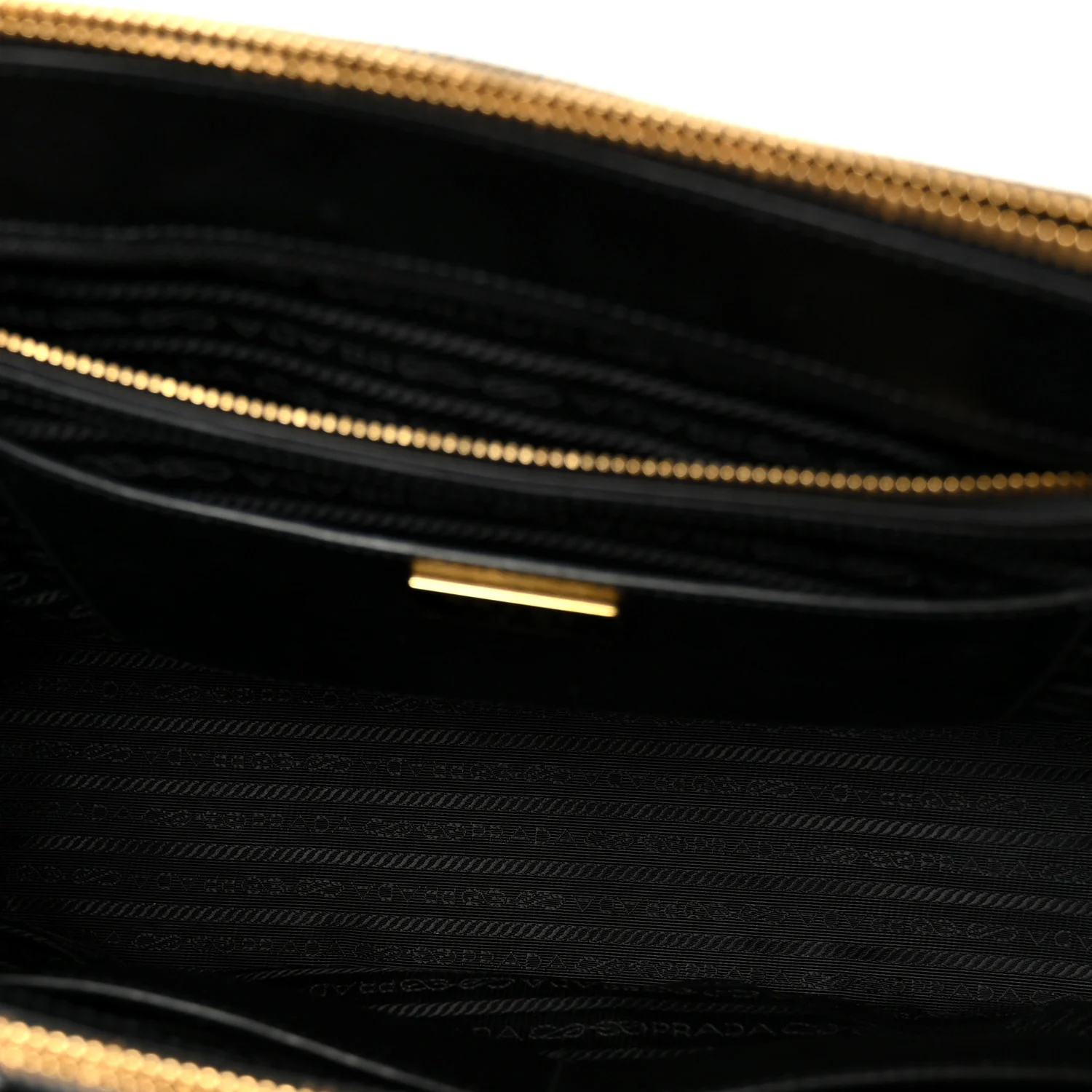 Saffiano Lux Large Galleria Double Zip Tote Black - Image 5
