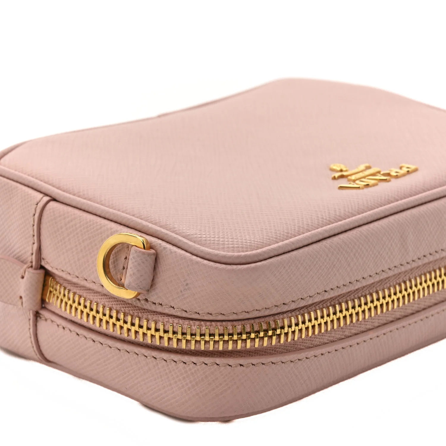 Saffiano Lux Mini Camera Crossbody Bag Orchidea - Image 11