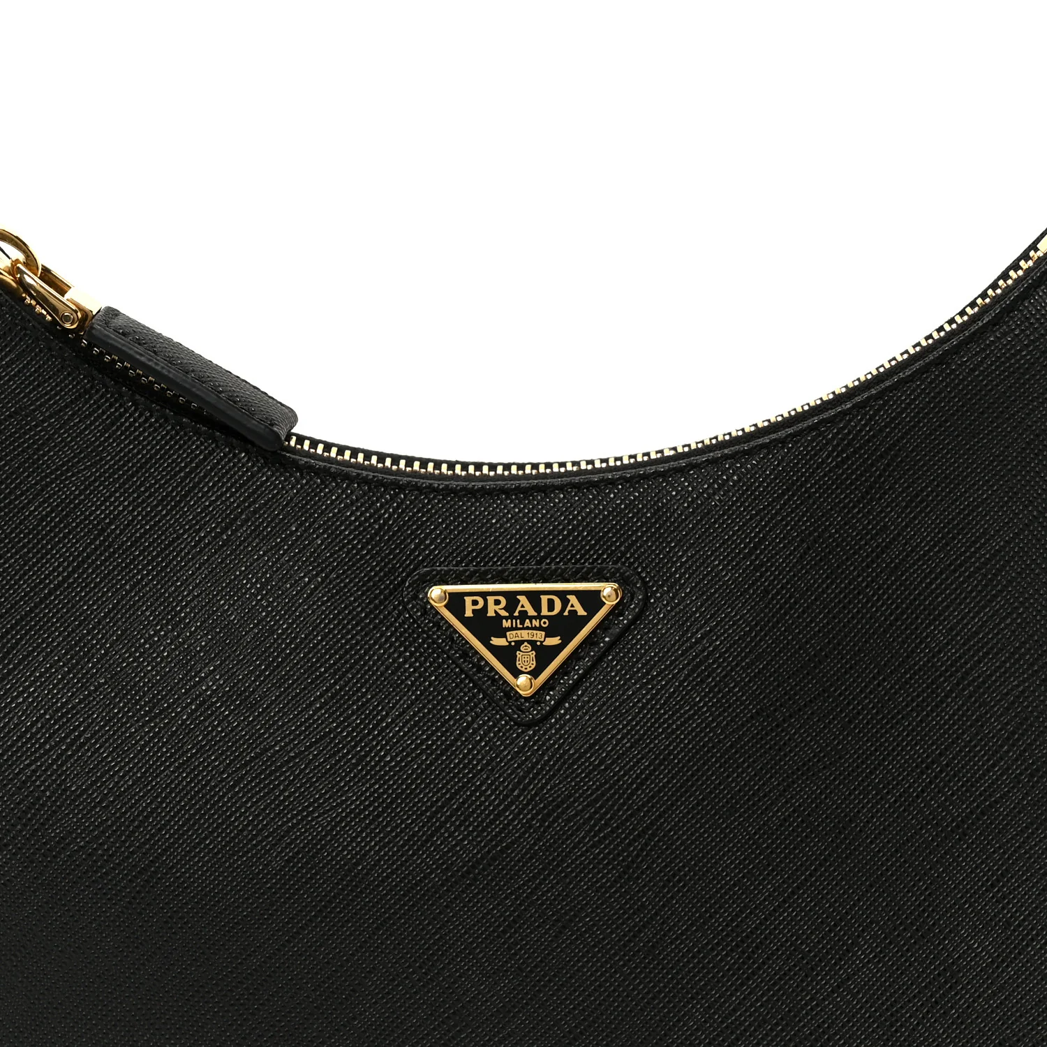 Saffiano Lux Mini Re-Edition Shoulder Bag Black - Image 8