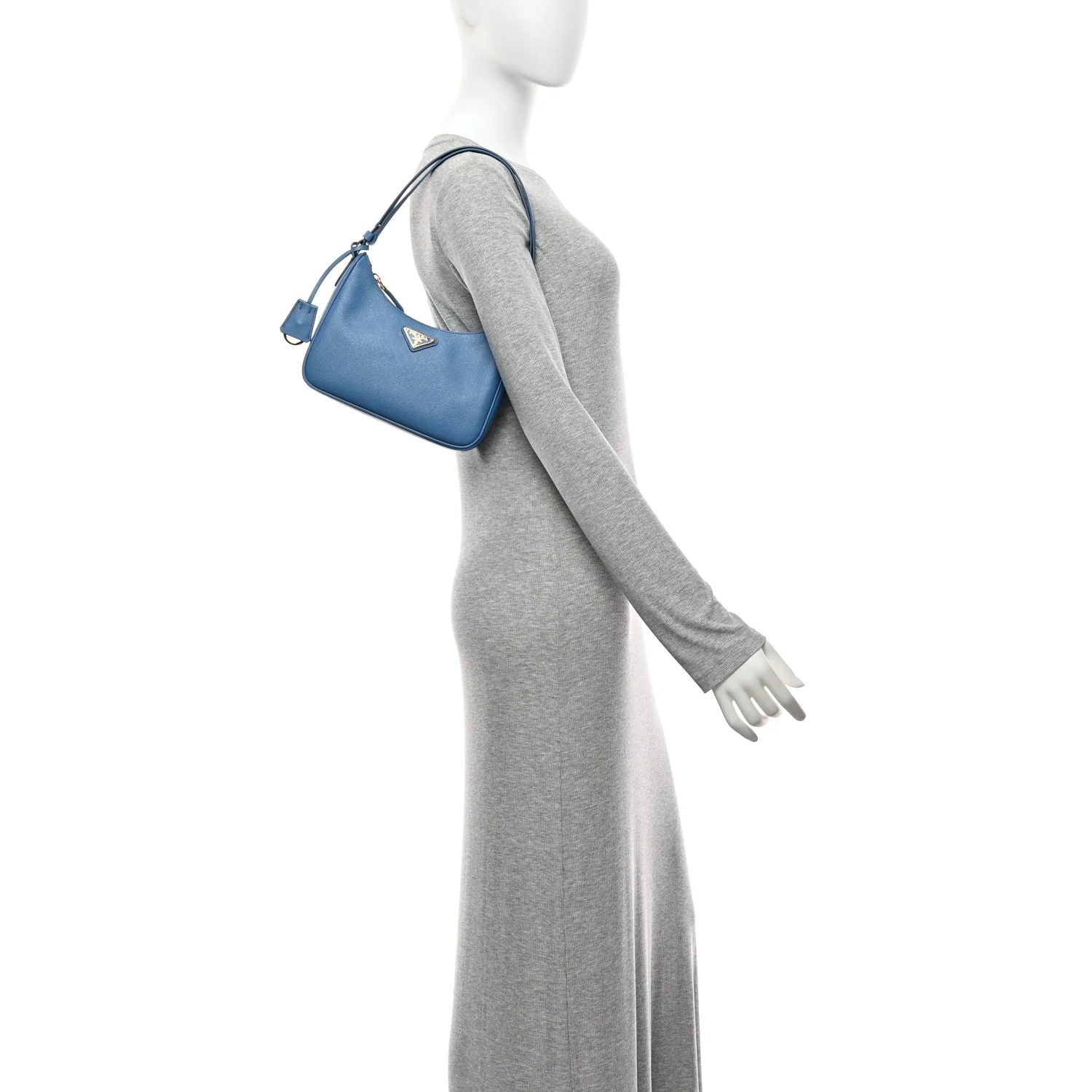 Saffiano Lux Mini Re-Edition Shoulder Bag Onda - Image 2