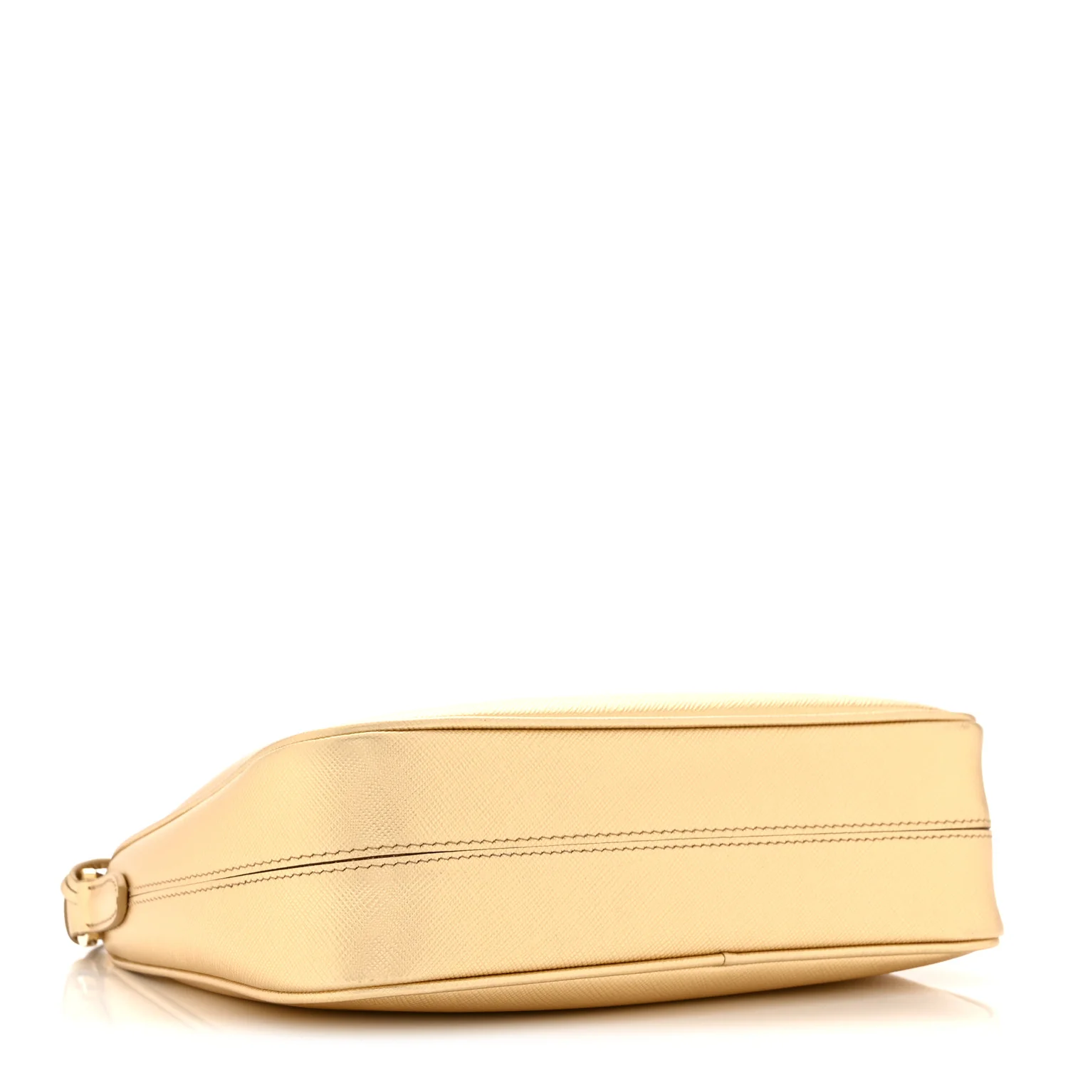 Saffiano Lux Mini Re-Edition Shoulder Bag Platino - Image 4