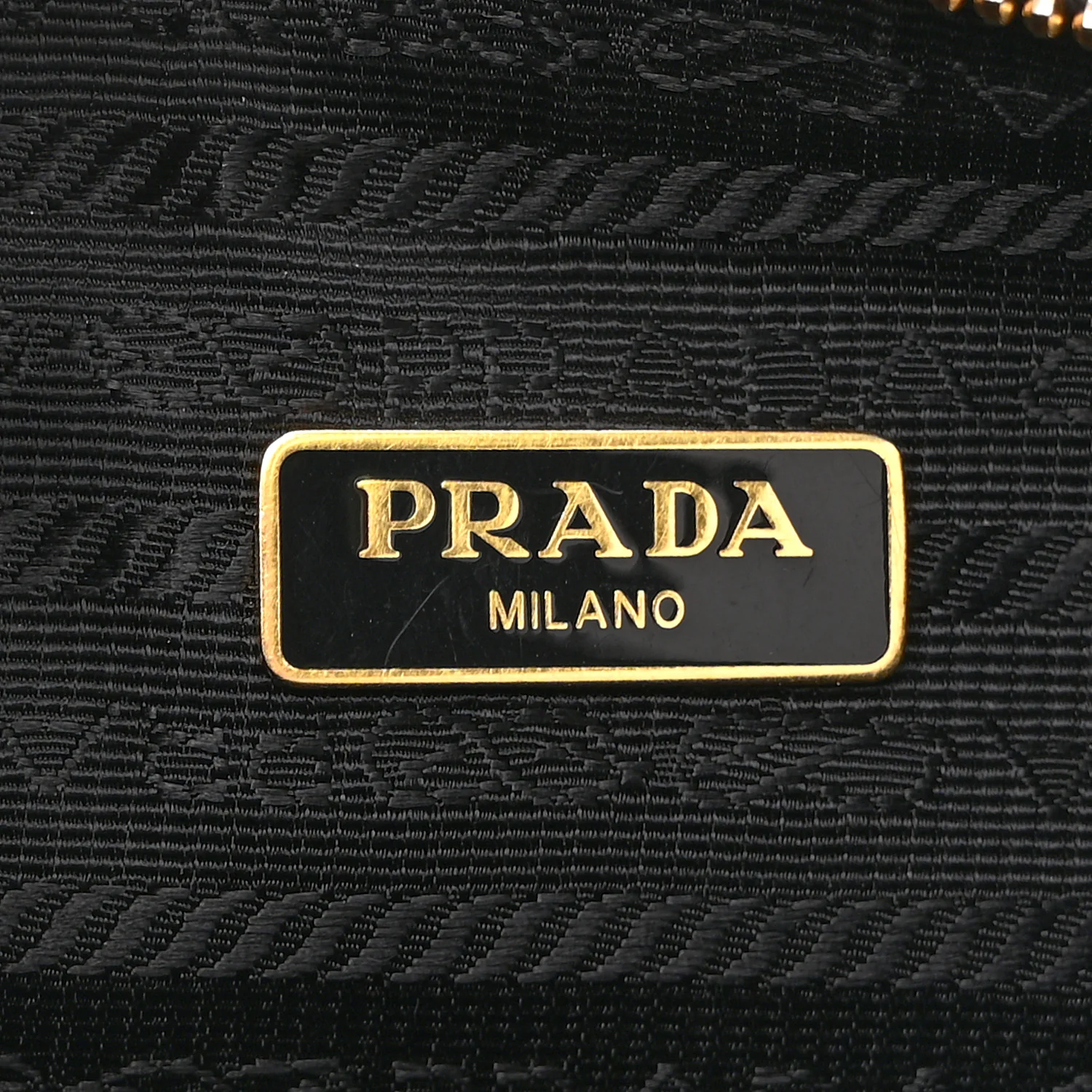 Saffiano Lux Re-Edition 2005 Shoulder Bag Black - Image 6