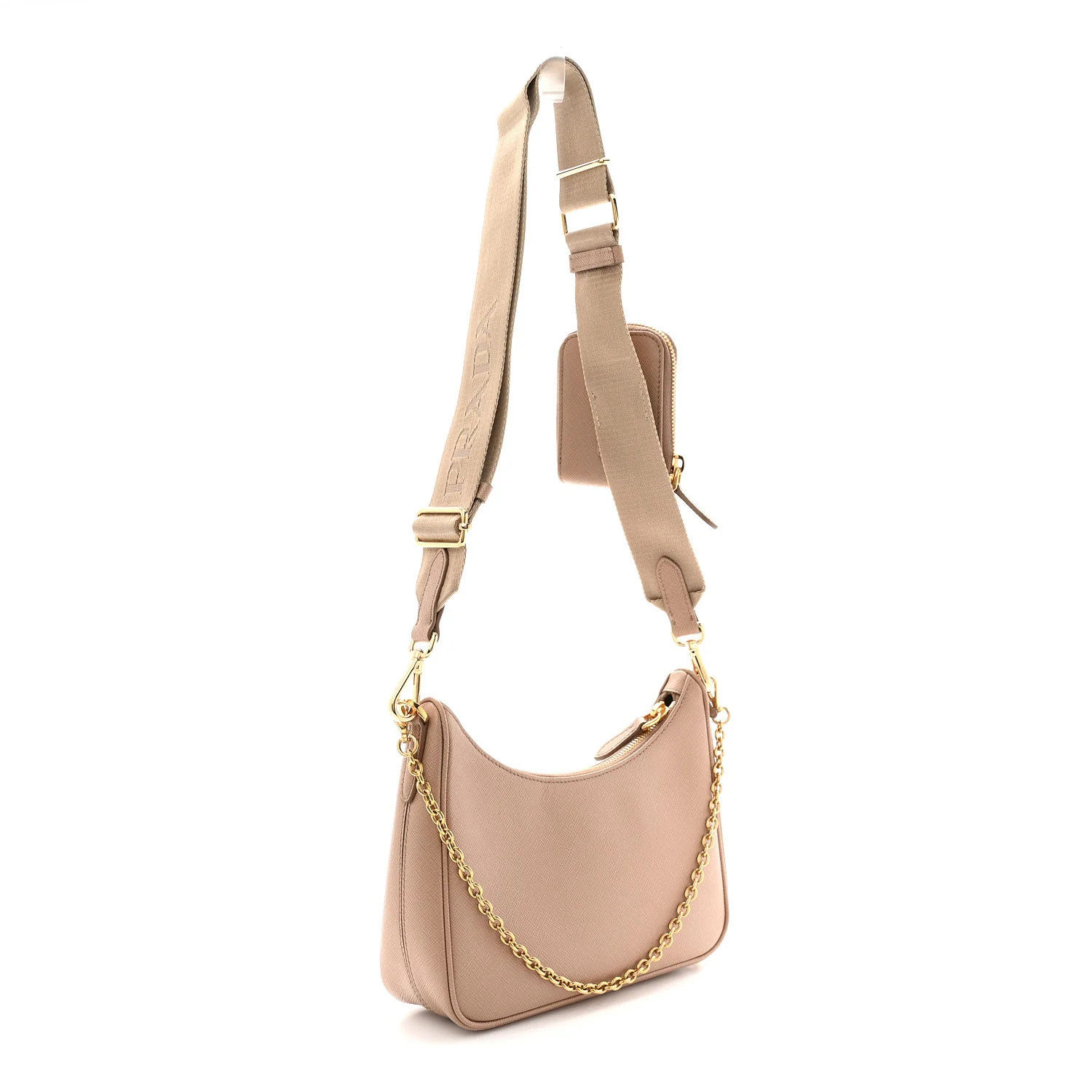 Saffiano Lux Re-Edition 2005 Shoulder Bag Cammeo - Image 3