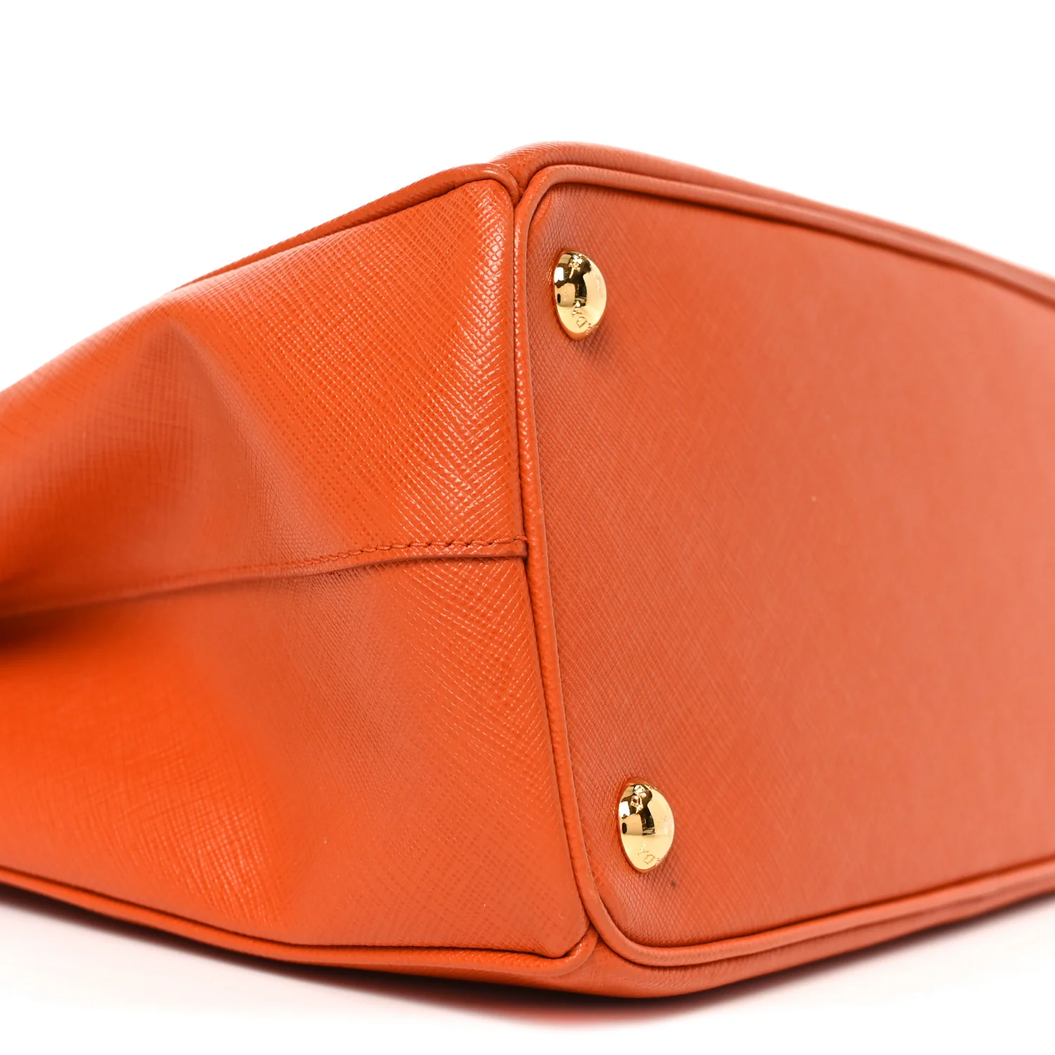Saffiano Lux Small Galleria Double Zip Tote Papaya - Image 8