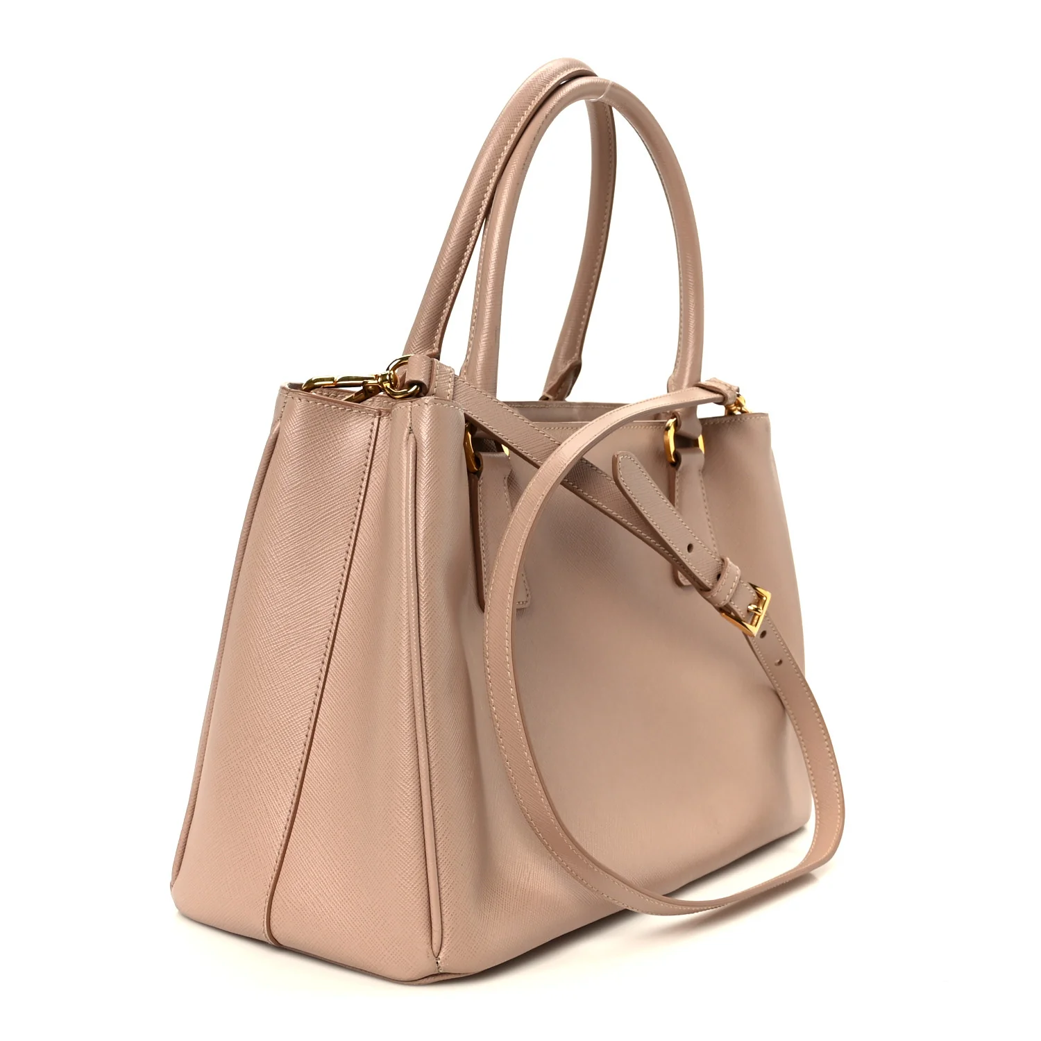 Saffiano Medium Galleria Double Zip Tote Cammeo - Image 3