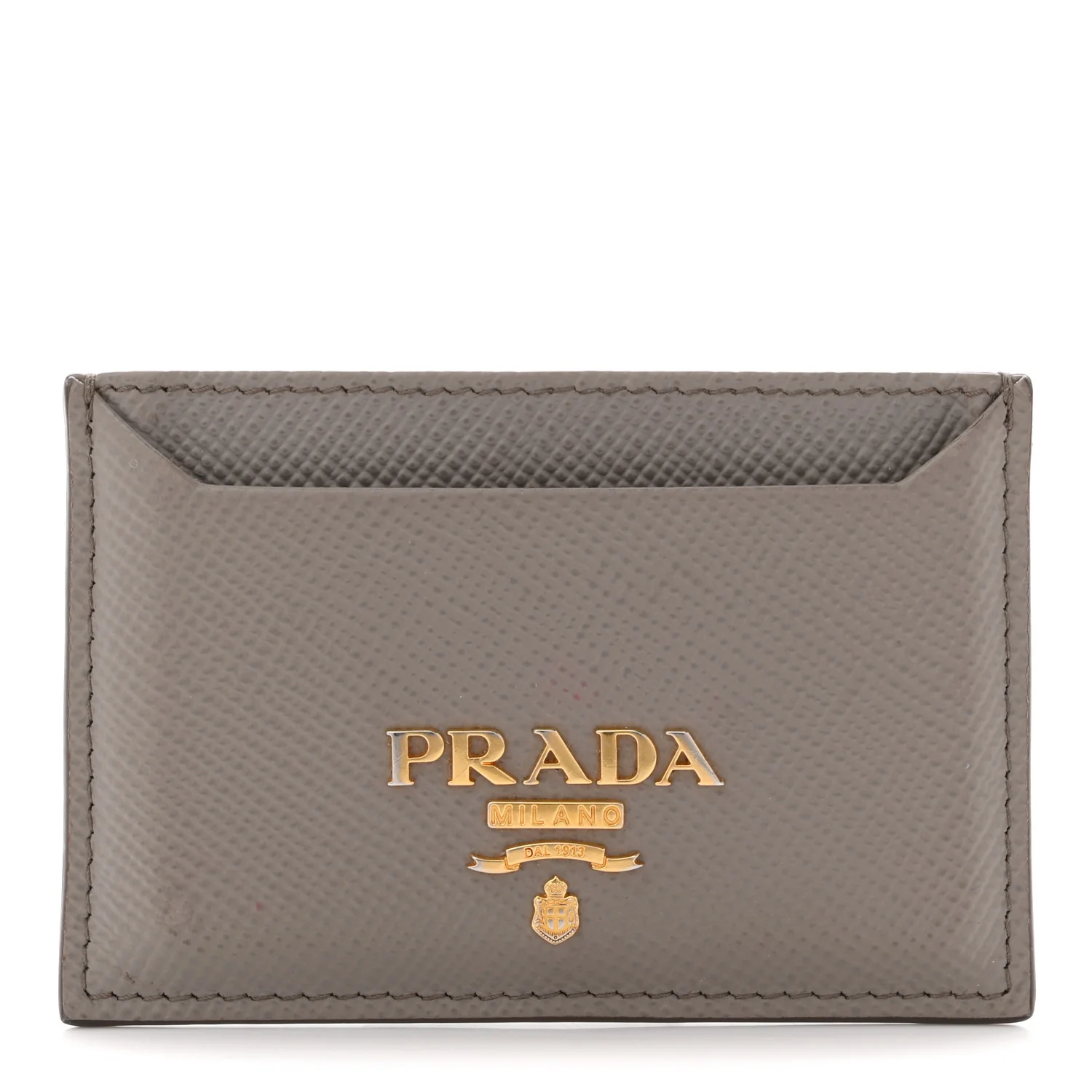 Saffiano Metal Card Case Argilla