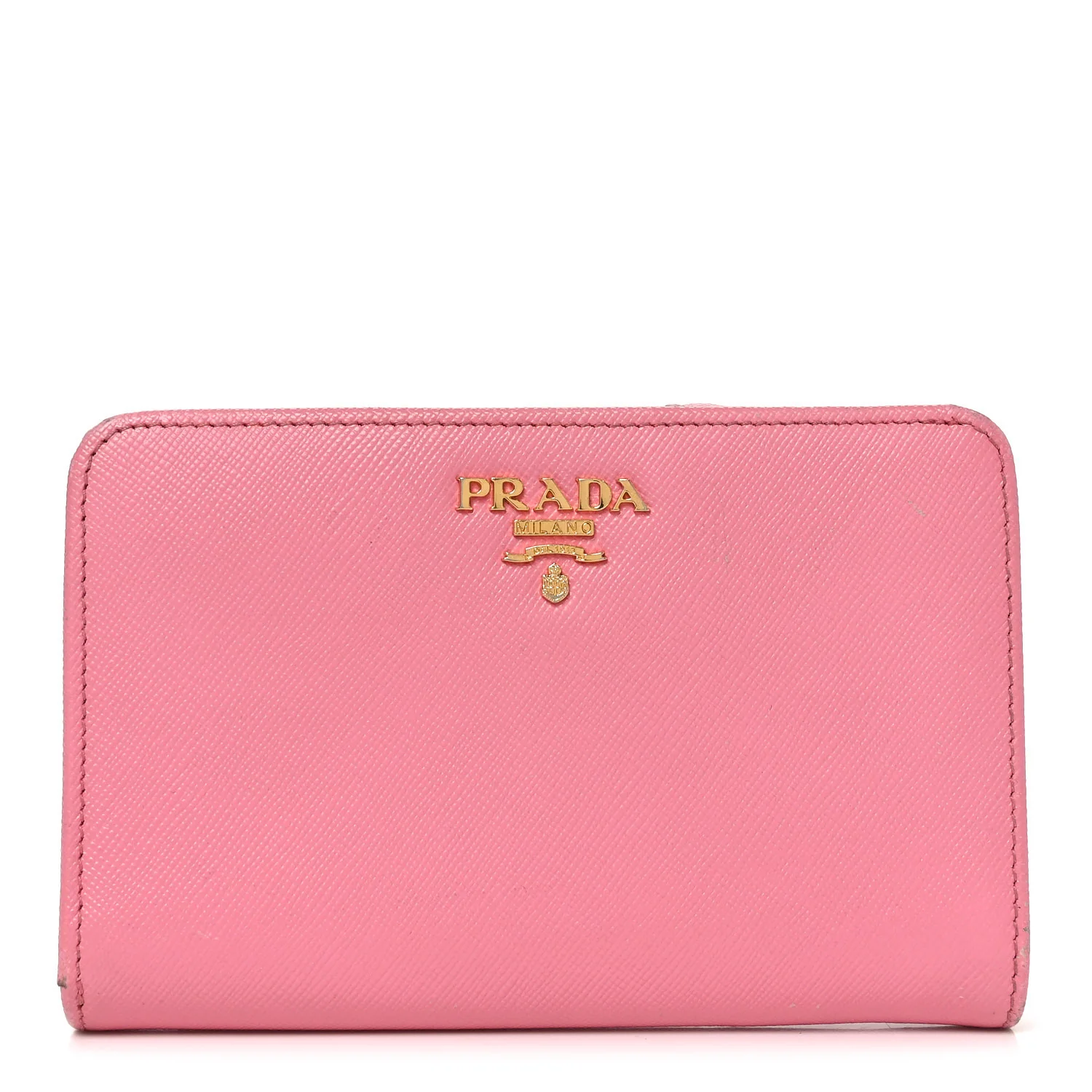 Saffiano Metal Compact Wallet Peonia Petalo