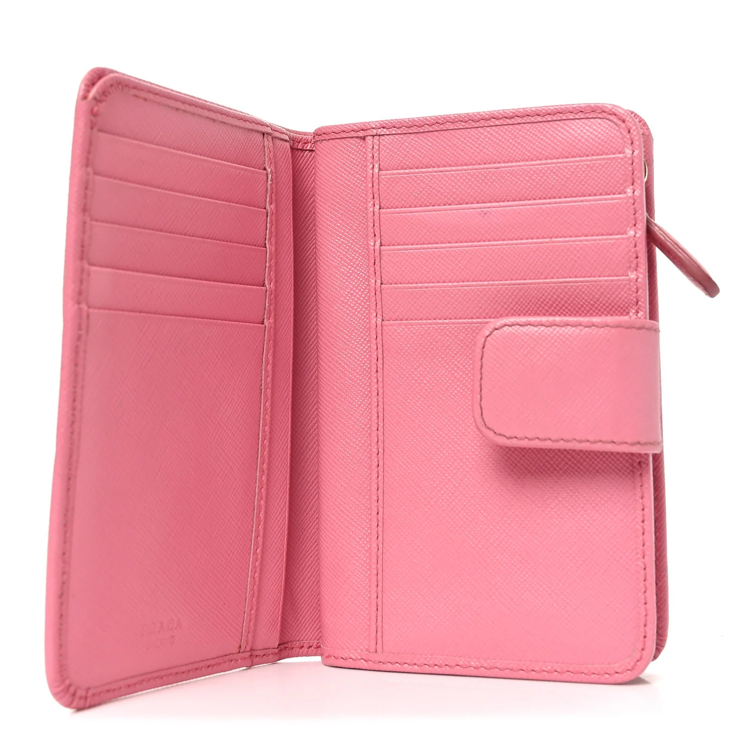Saffiano Metal Compact Wallet Peonia Petalo - Image 5