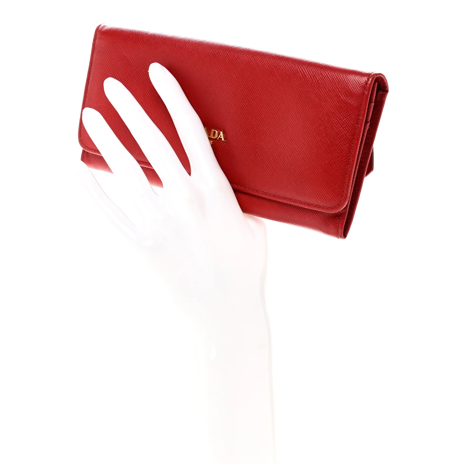 Saffiano Metal Continental Flap Wallet Fuoco - Image 2