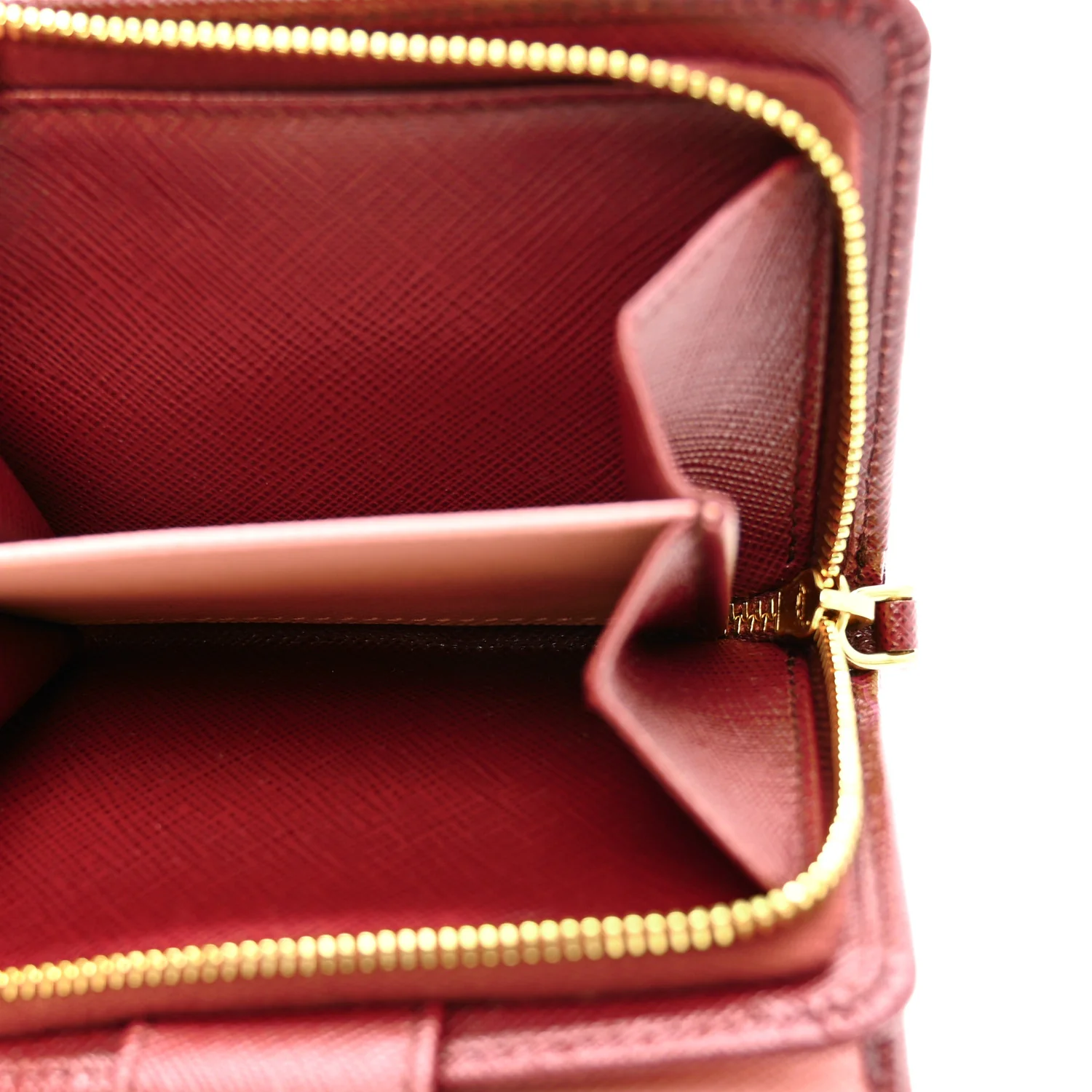 Saffiano Metal Multicolor Compact Wallet Granato - Image 6