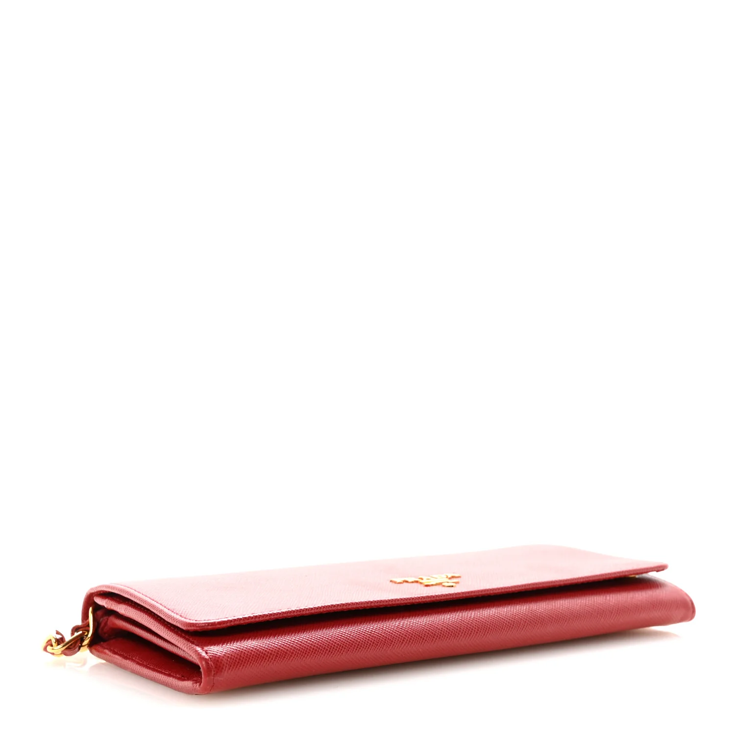 Saffiano Metal Oro Chain Wallet Fuoco - Image 4