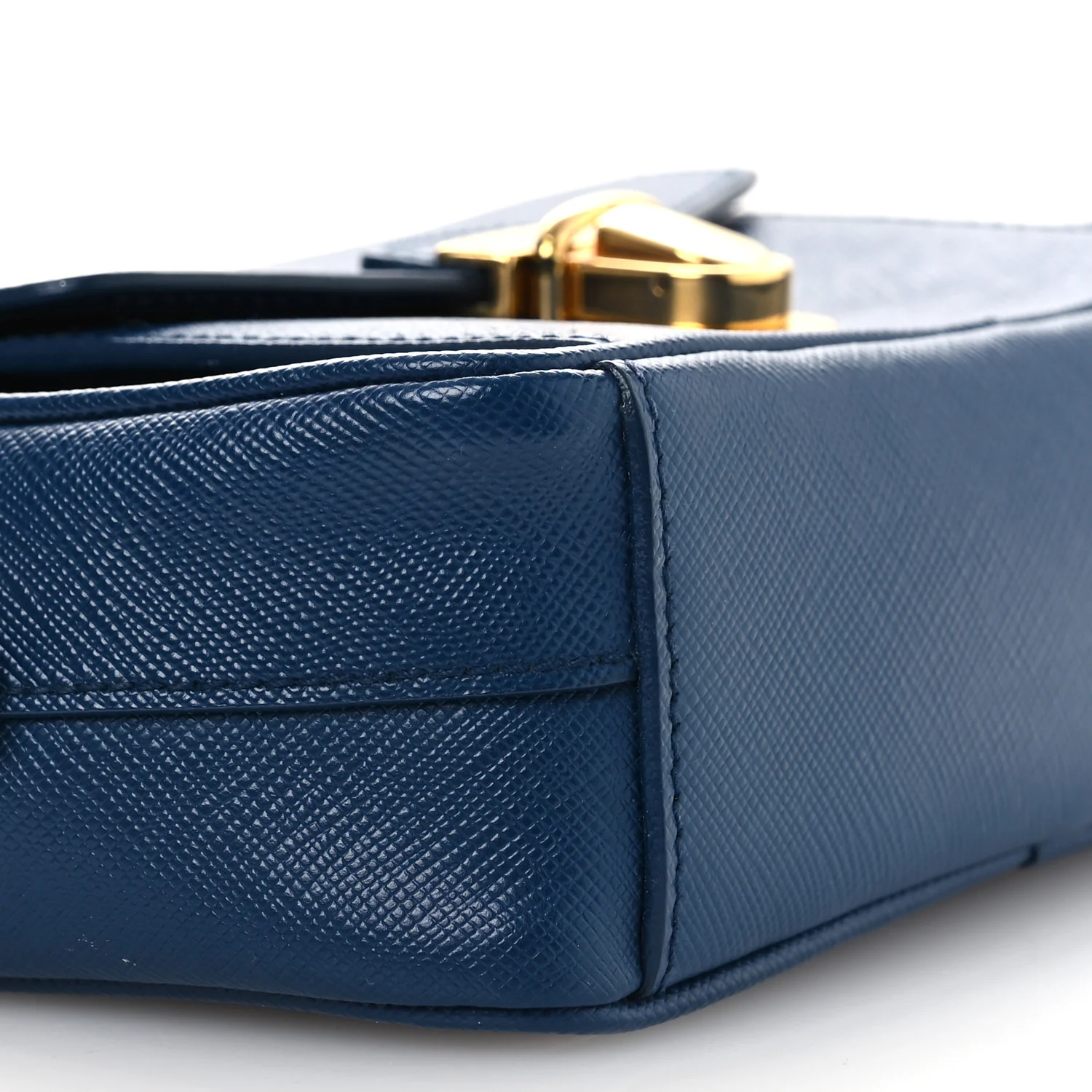 Saffiano Mini Front Pocket Crossbody Bag Bleuette - Image 10