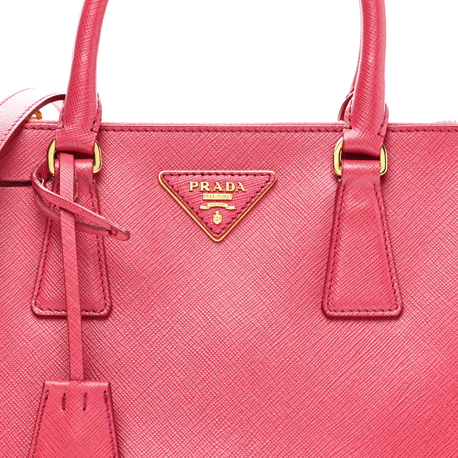 Saffiano Mini Galleria Double Zip Tote Peonia - Image 8