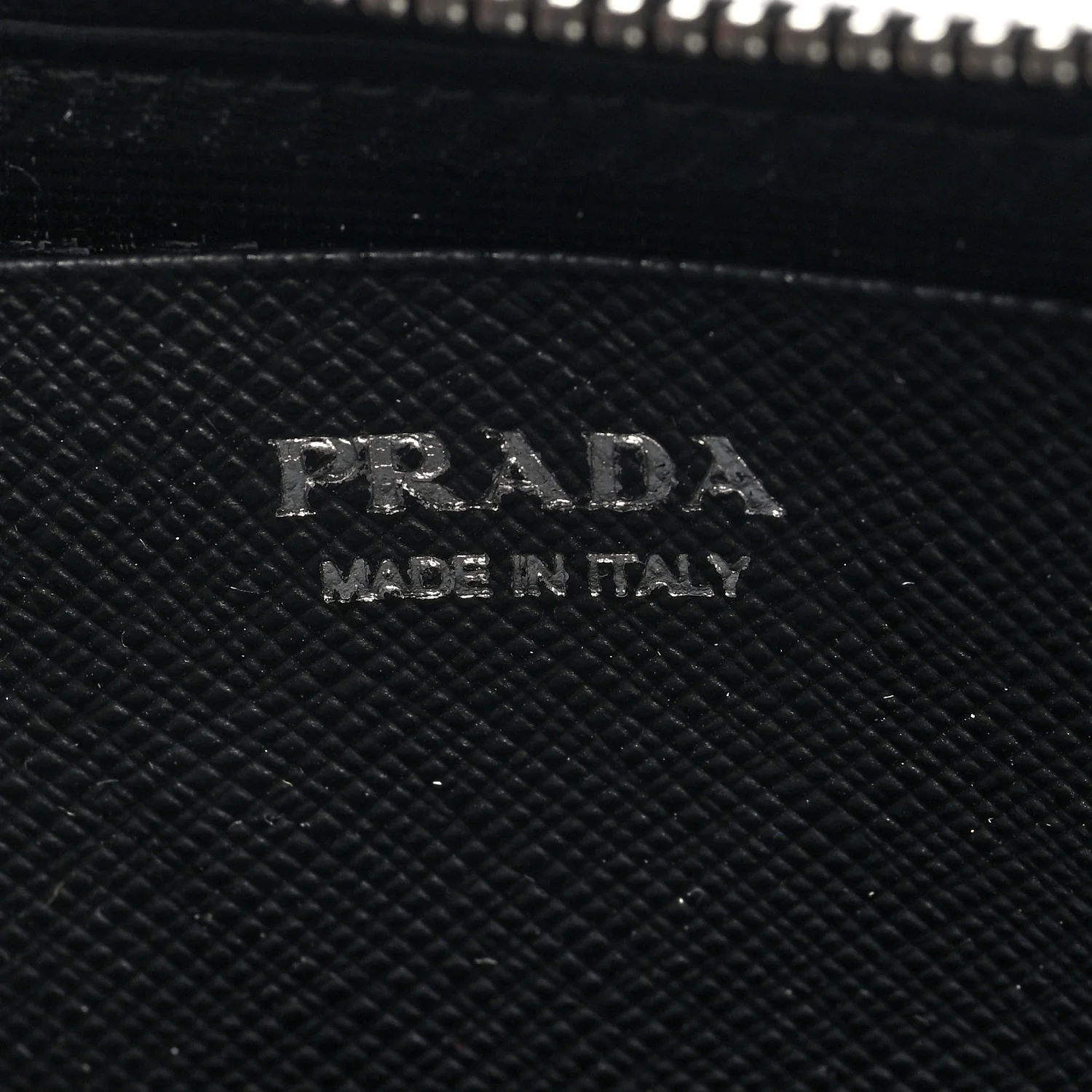 Saffiano Mini Triangle Crossbody Pouch Black - Image 7