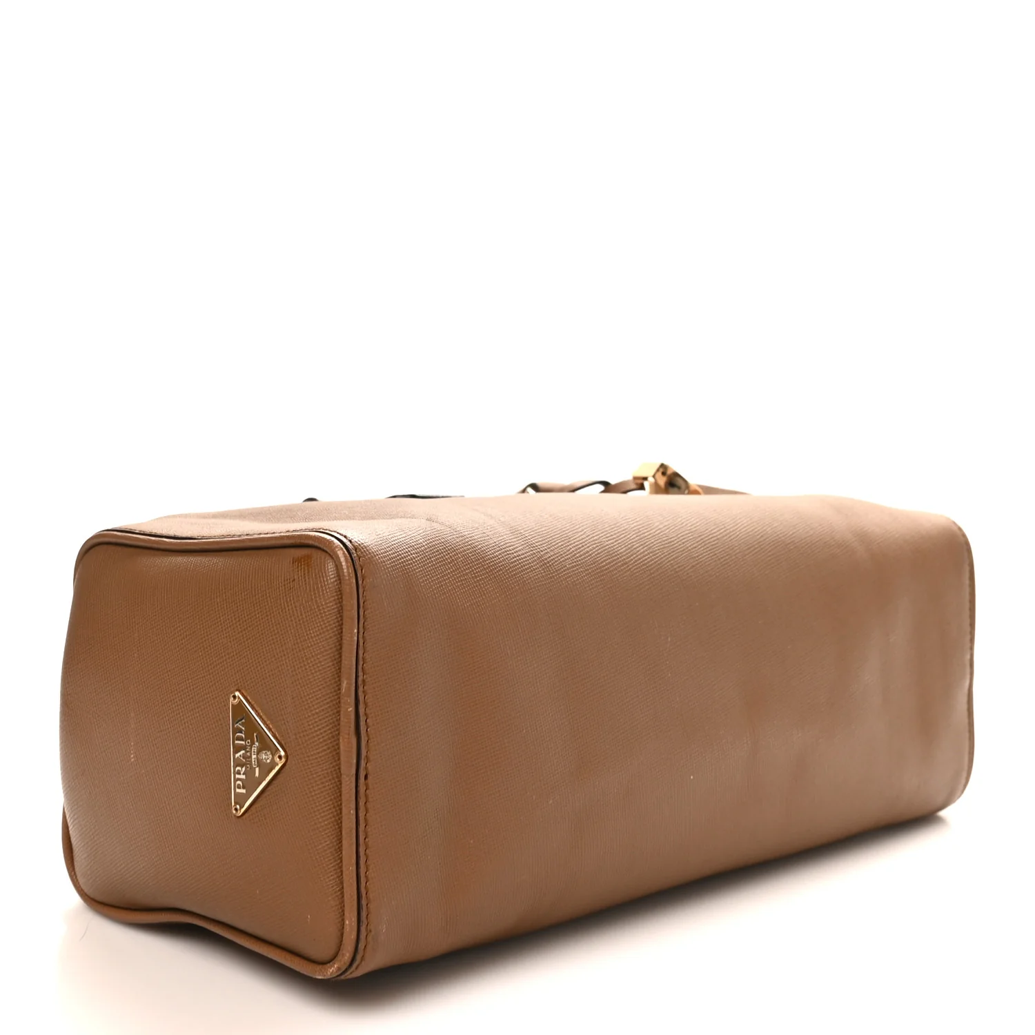 Saffiano Rectangular Shoulder Bag Brown - Image 4