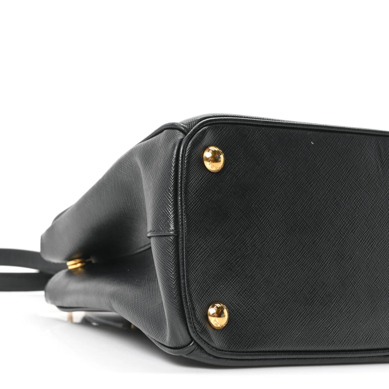 Saffiano Small Galleria Double Zip Tote Black - Image 8