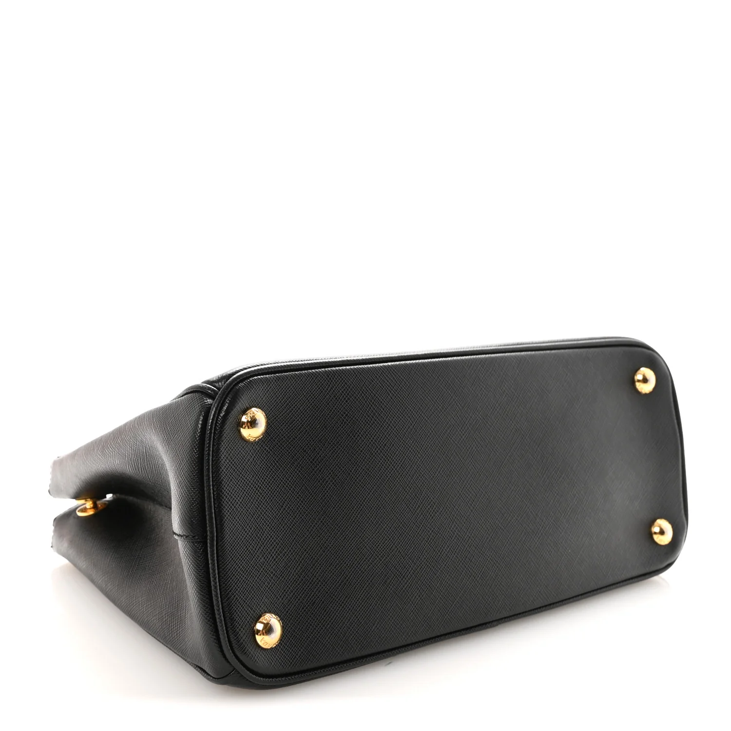 Saffiano Small Galleria Double Zip Tote Black - Image 4