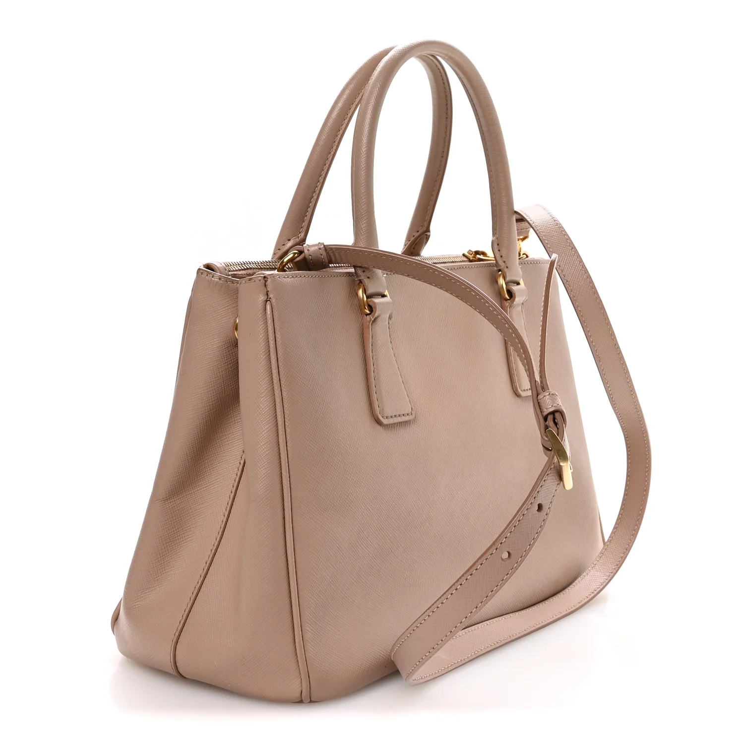 Saffiano Small Galleria Double Zip Tote Cammeo - Image 3
