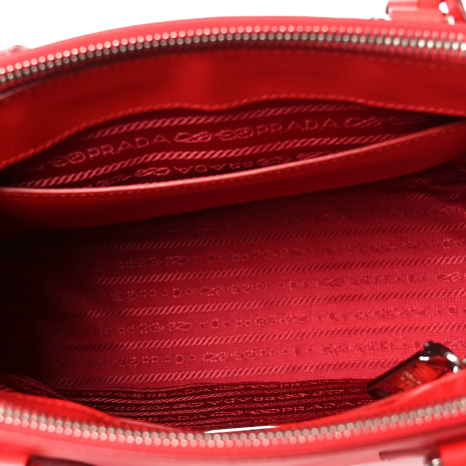 Saffiano Small Galleria Double Zip Tote Fuoco - Image 5