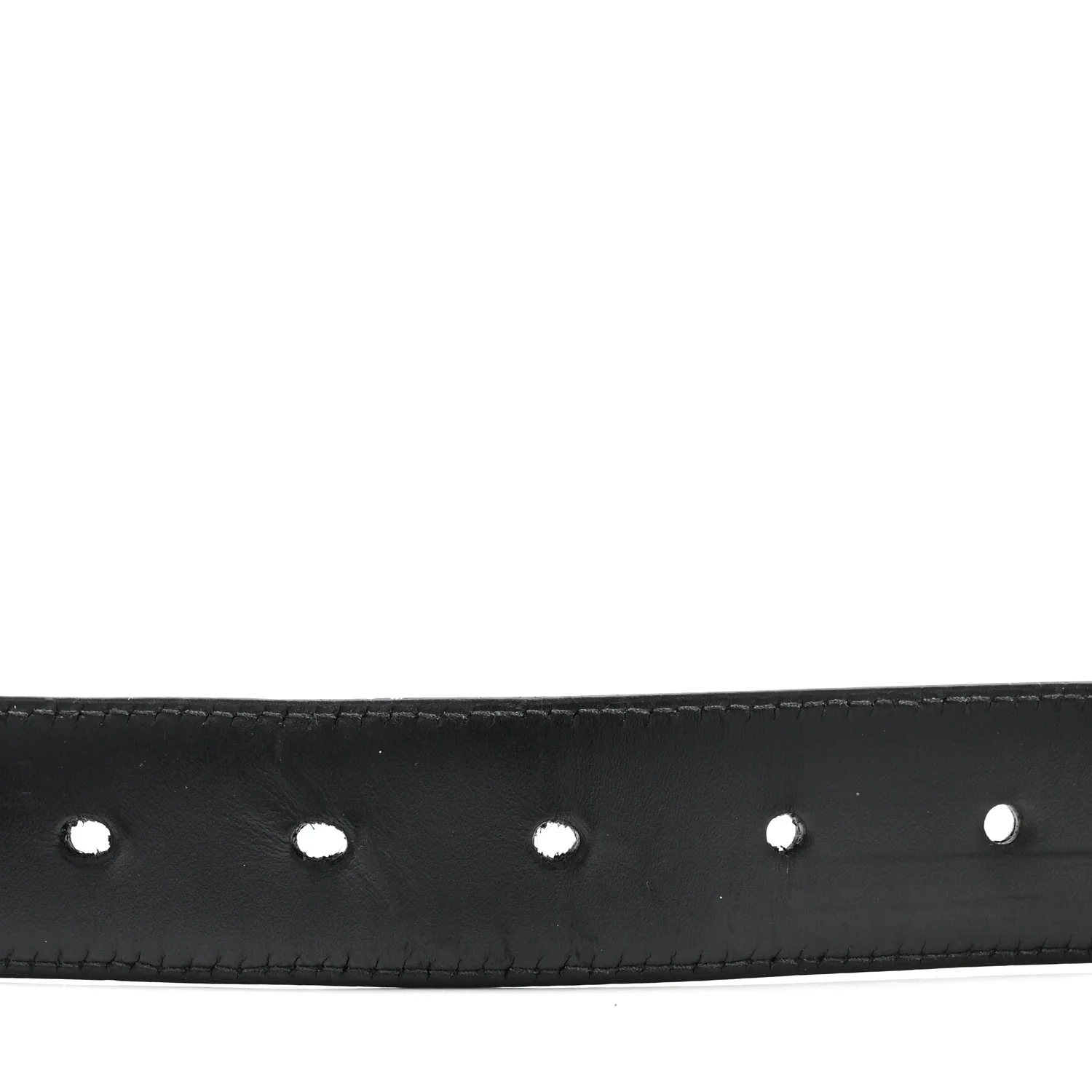 Saffiano Triangle Belt 100 40 Black - Image 4