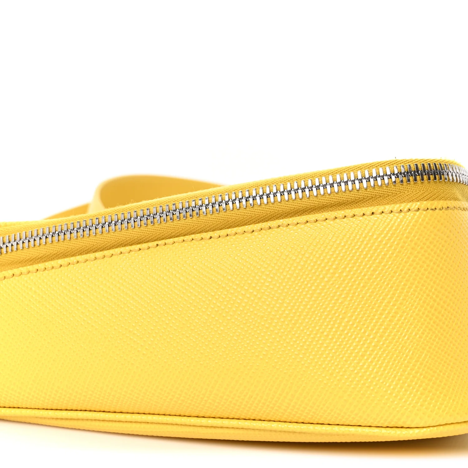 Saffiano Triangle Shoulder Belt Bag Sunny Yellow - Image 9