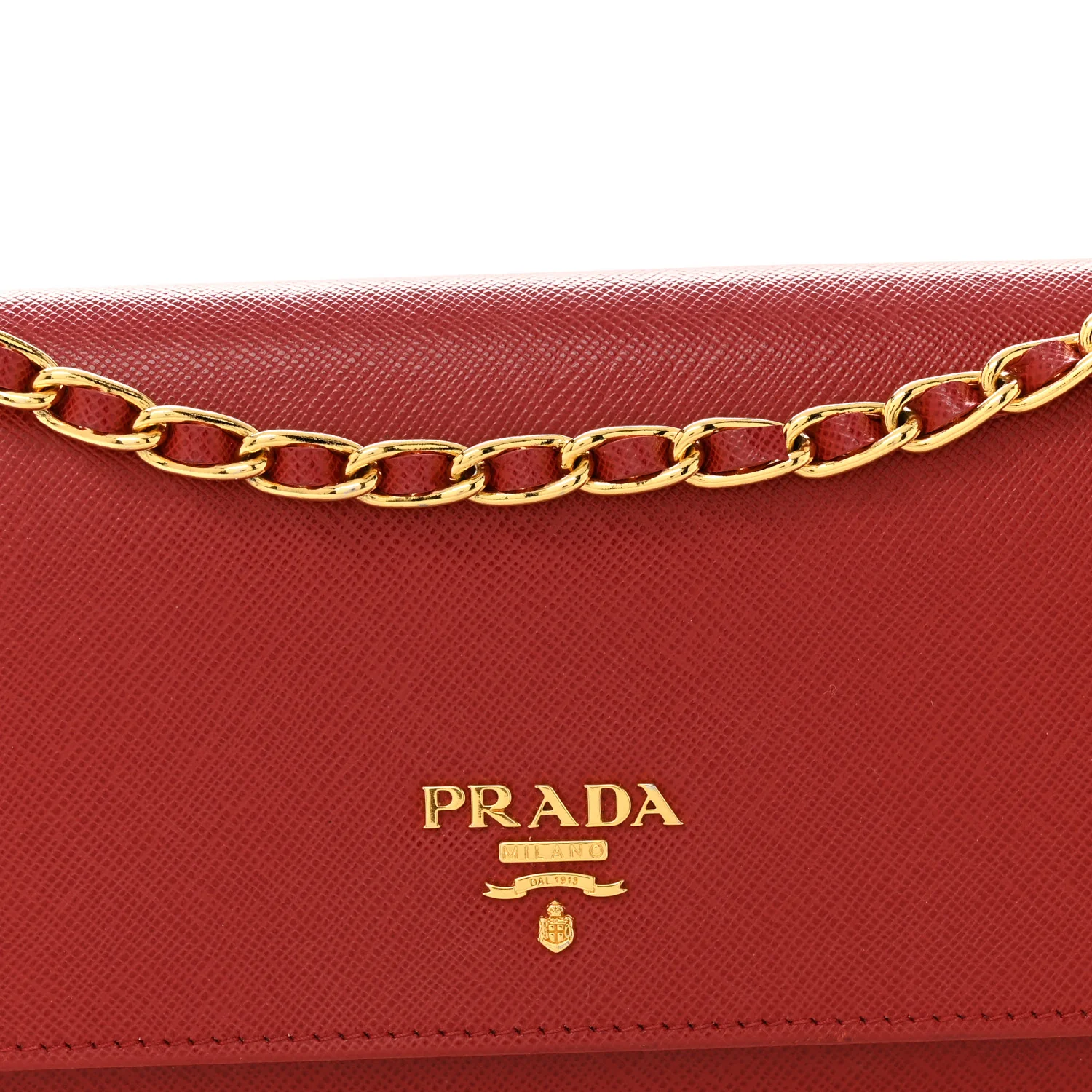 Saffiano Wallet on Chain Fuoco - Image 7