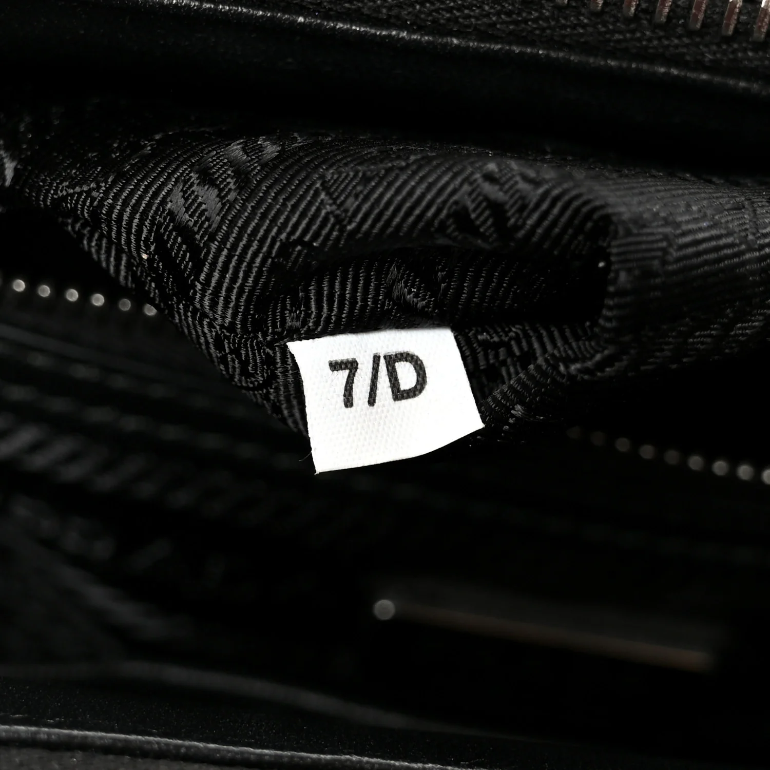 Satin Crystal Mini Galleria Double Zip Tote Metal - Image 7