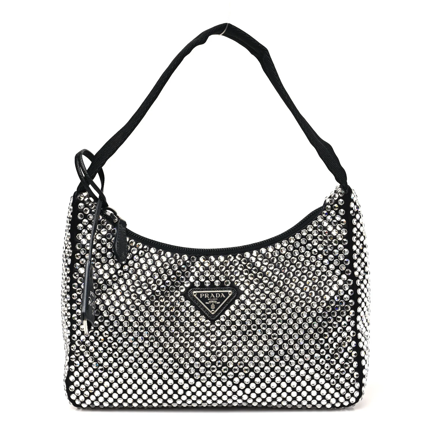 Satin Crystal Mini Re-Edition 2000 Bag Cristal