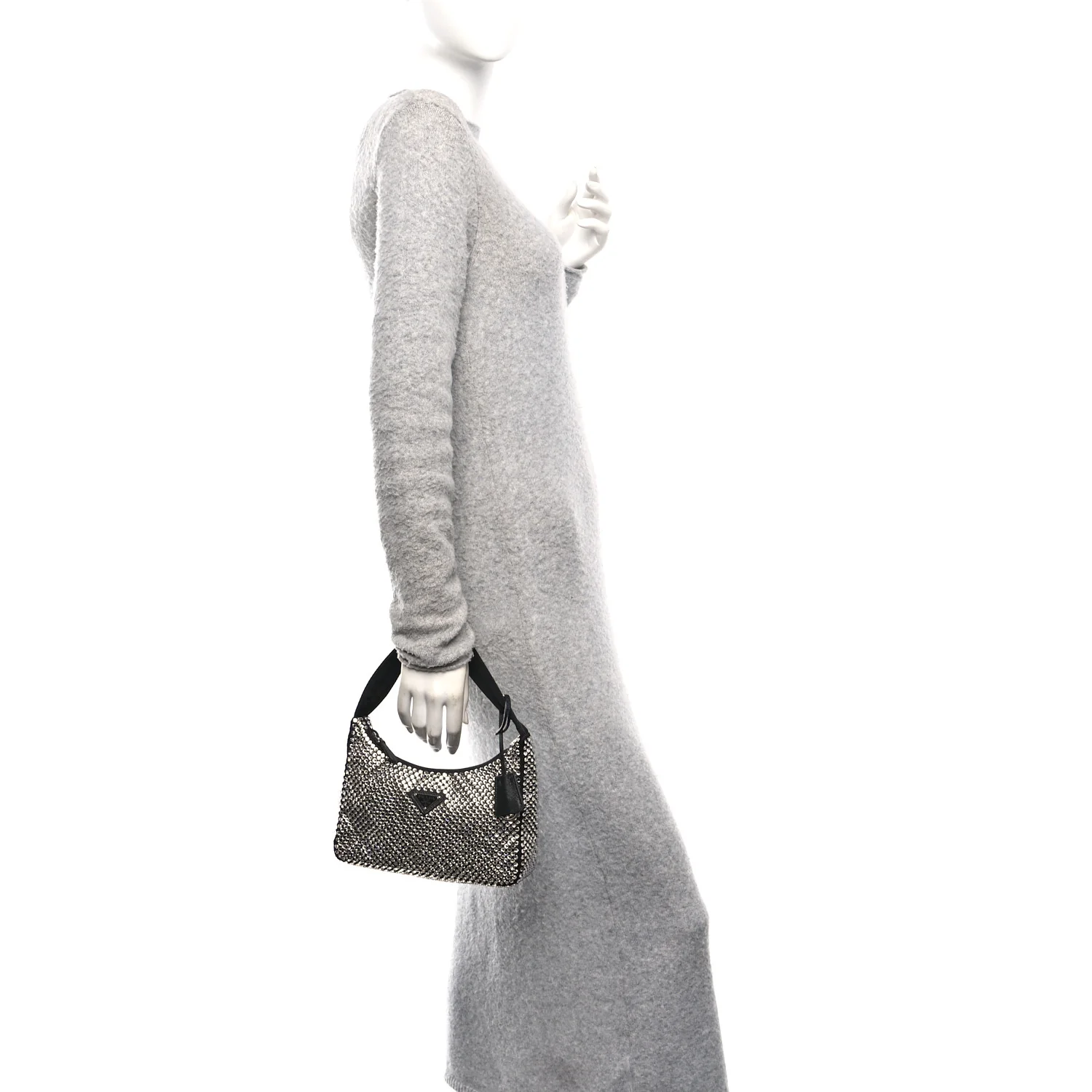 Satin Crystal Mini Re-Edition 2000 Bag Cristal - Image 2