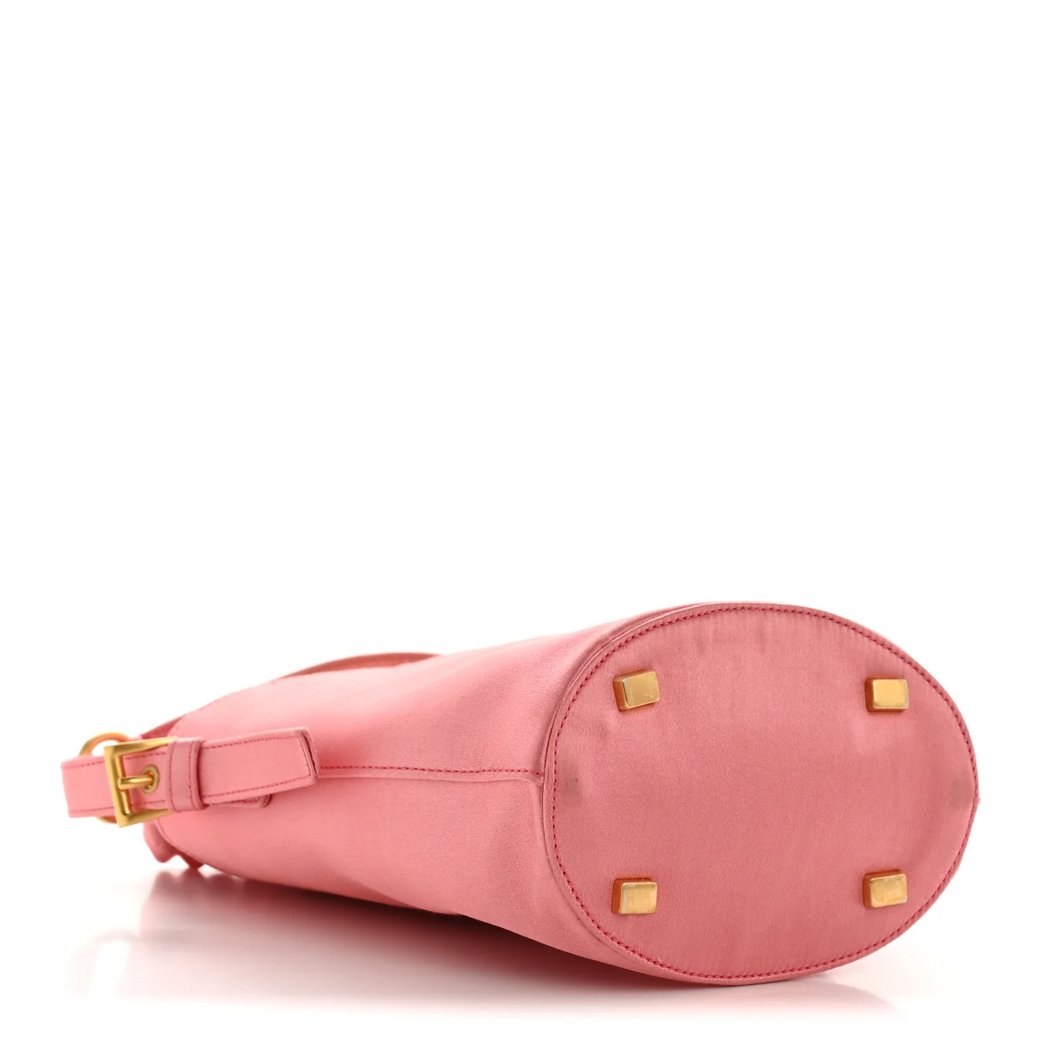 Satin Raso Bucket Bag Pink - Image 4