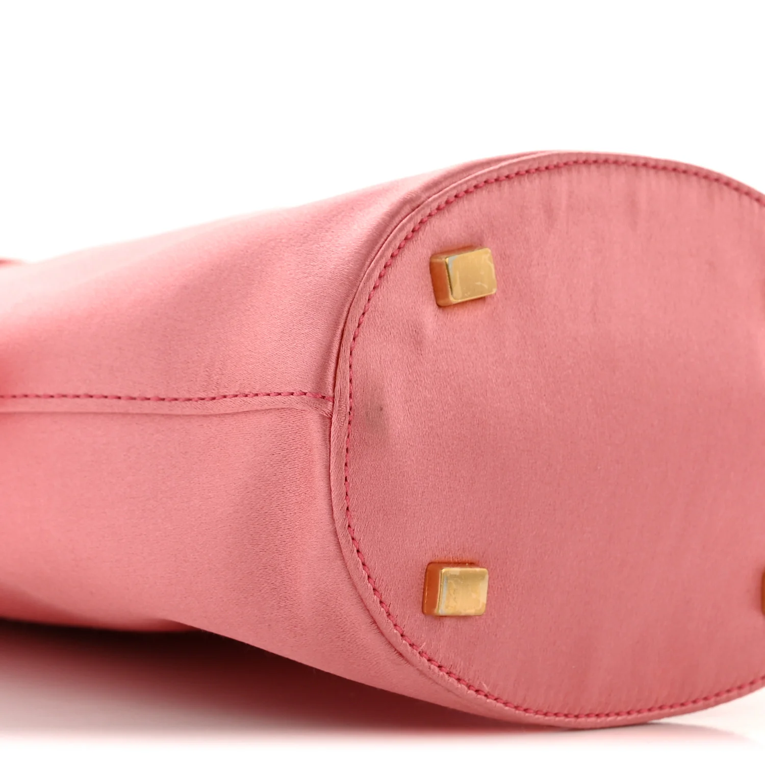 Satin Raso Bucket Bag Pink - Image 8