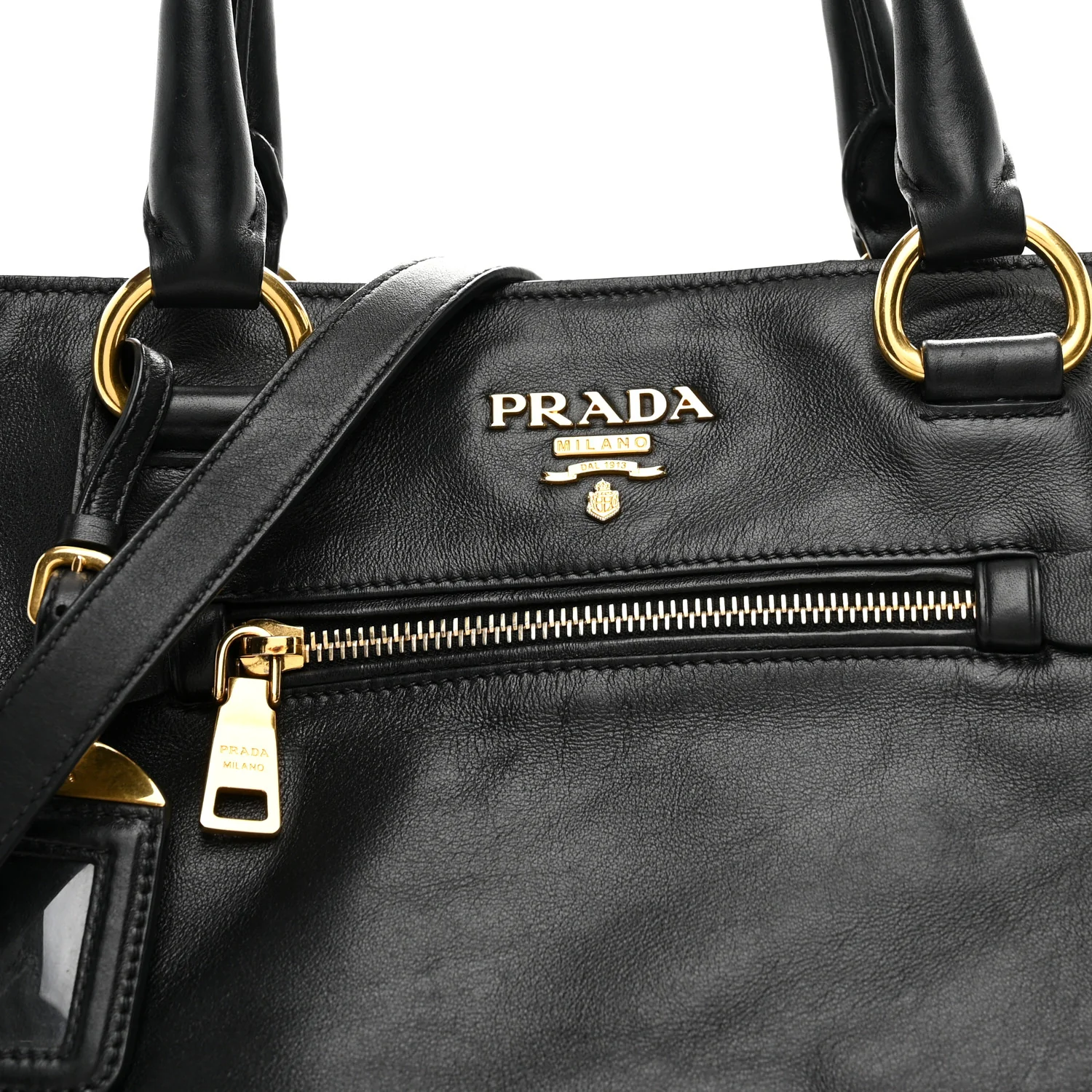 Soft Calf Shopping Tote Black - Image 8