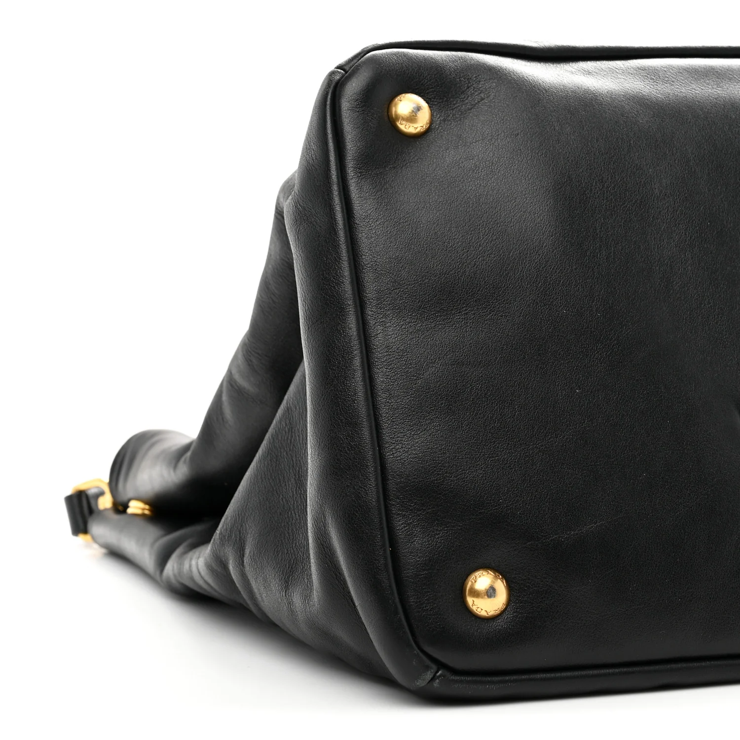 Soft Calf Shopping Tote Black - Image 9